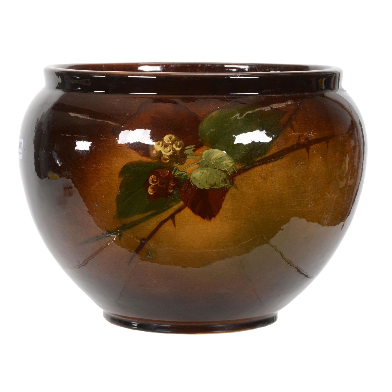 Jardiniere, Marked Weller Louwelsa Art Glass (1 of 3)