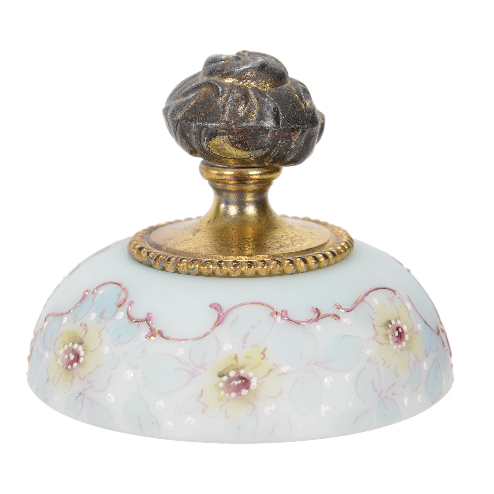 Paperweight, Unmarked Wave Crest Art Glass (1 of 3)