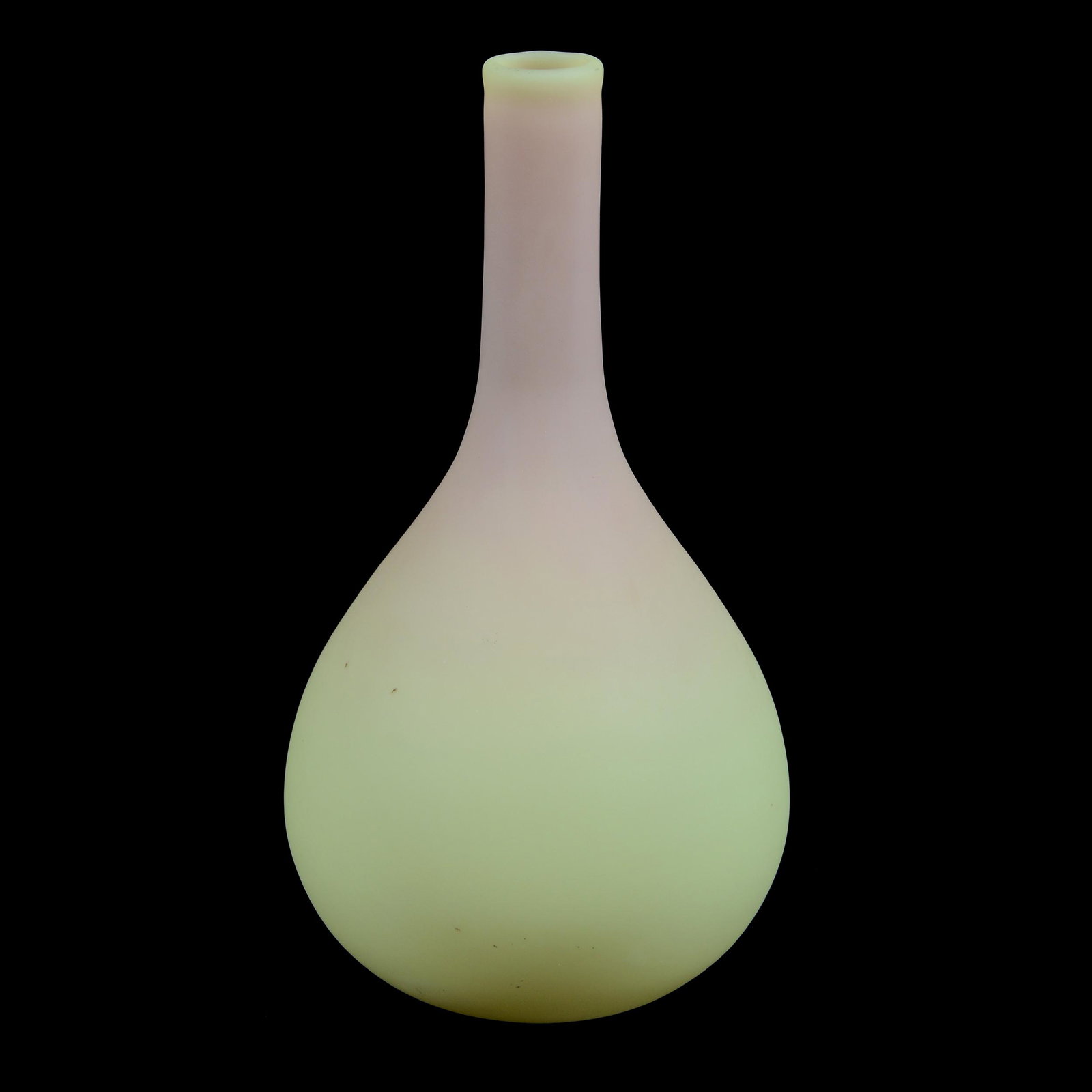 Vase, Mt Washington Burmese Art Glass: Vase, Mt Washington Burmese Art Glass, 8" x 4", Good Color, Dr. Peter And Grace Jochimsen.