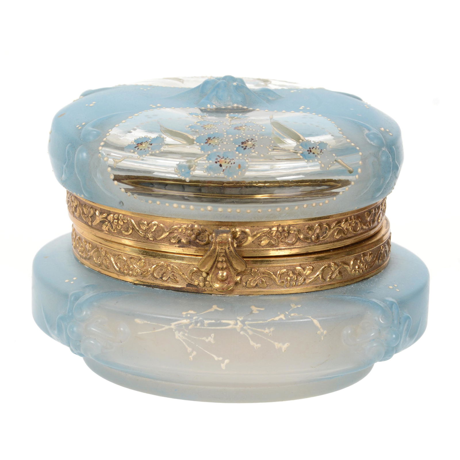 Jewel Box, Wave Crest (Stamp Mark) Art Glass (1 of 4)