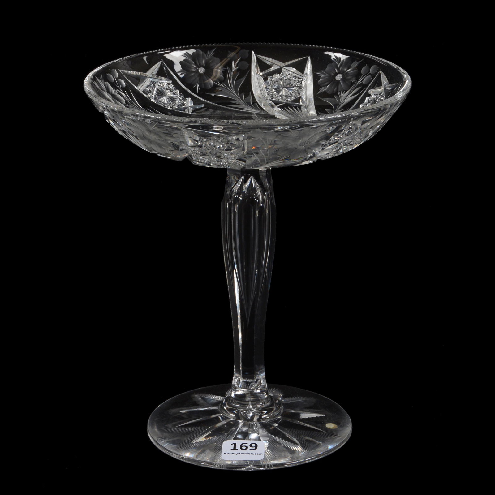 Compote, ABCG, Signed Tuthill Primrose Pattern (1 of 3)