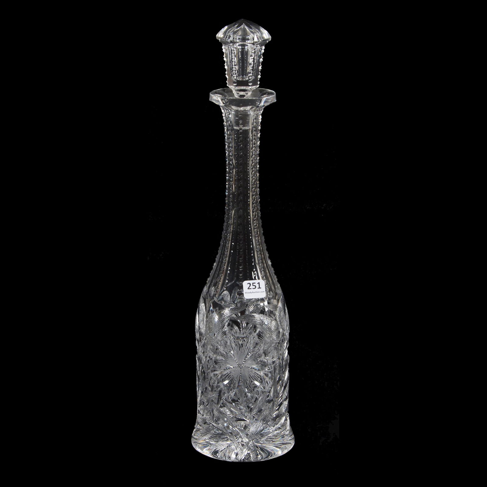 Decanter, ABCG, Bubble Flower By American Cut Glass (1 of 3)