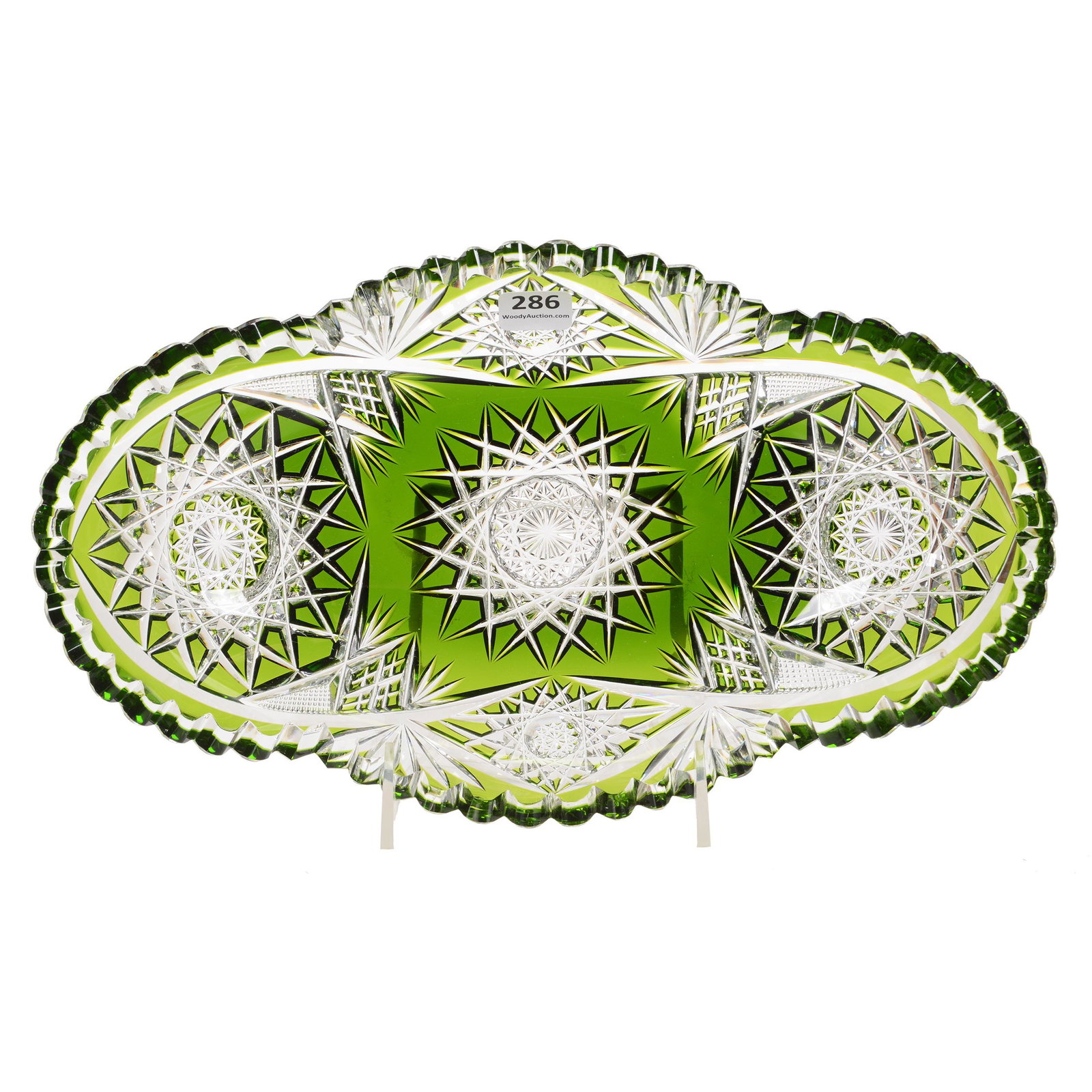 Oval Tray, BPCG, Green Cut To Clear (1 of 2)