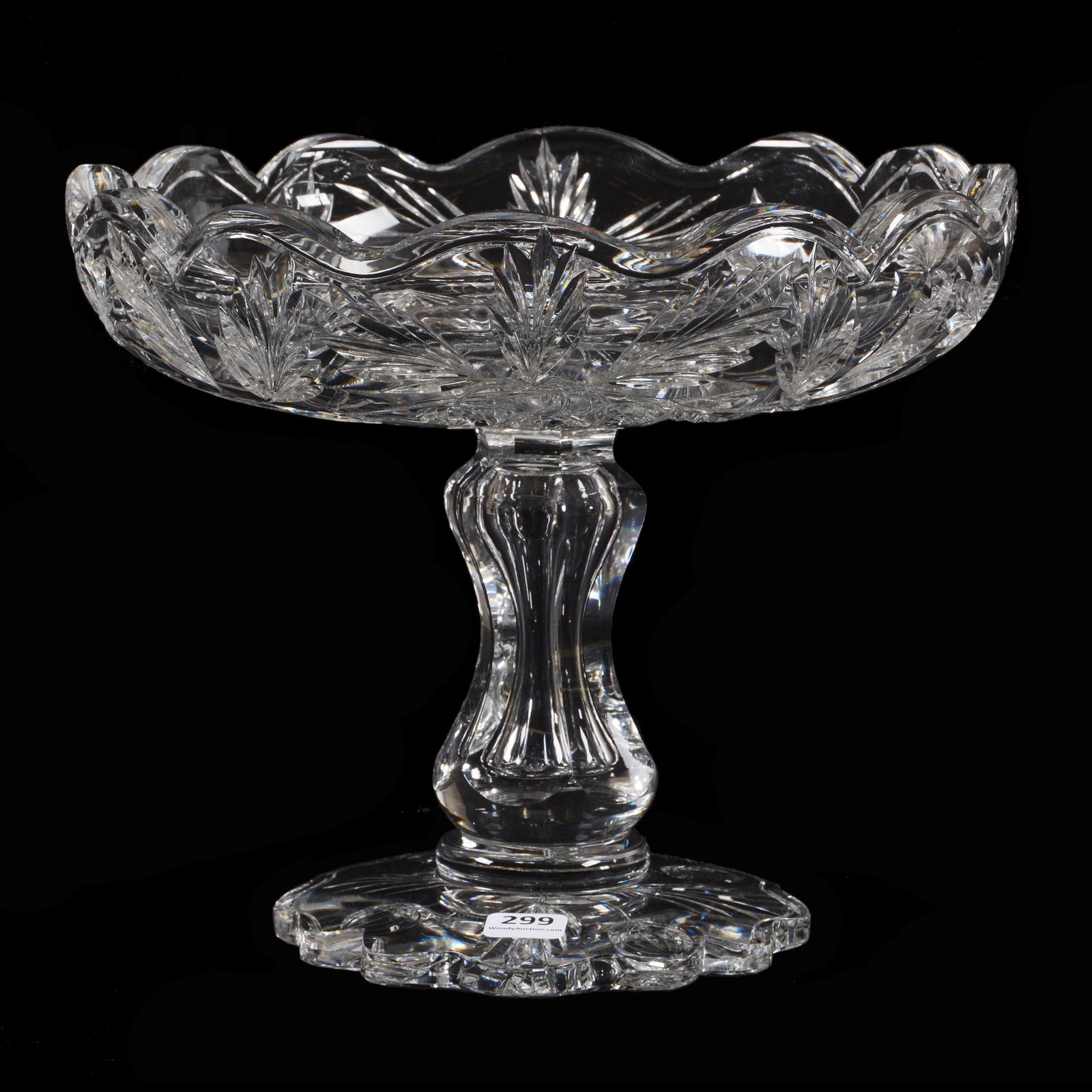 Compote, ABCG, Signed Hawkes Gravic Glass (1 of 3)