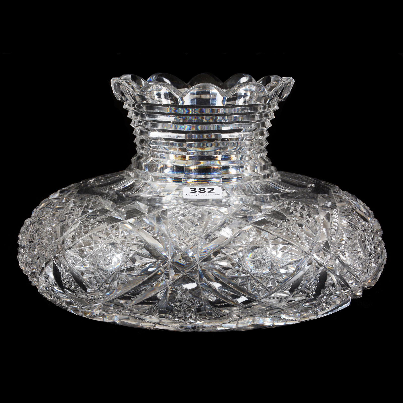 Flower Center, ABCG, Cut By Shotton Cut Glass (1 of 5)