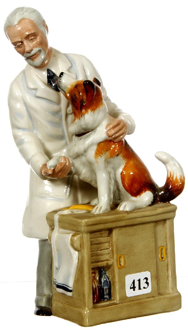 9" ROYAL DOULTON FIGURINE: 9" ROYAL DOULTON FIGURINE - "THANKS DOC" - HN #2731 - VERY HARD TO FIND!!