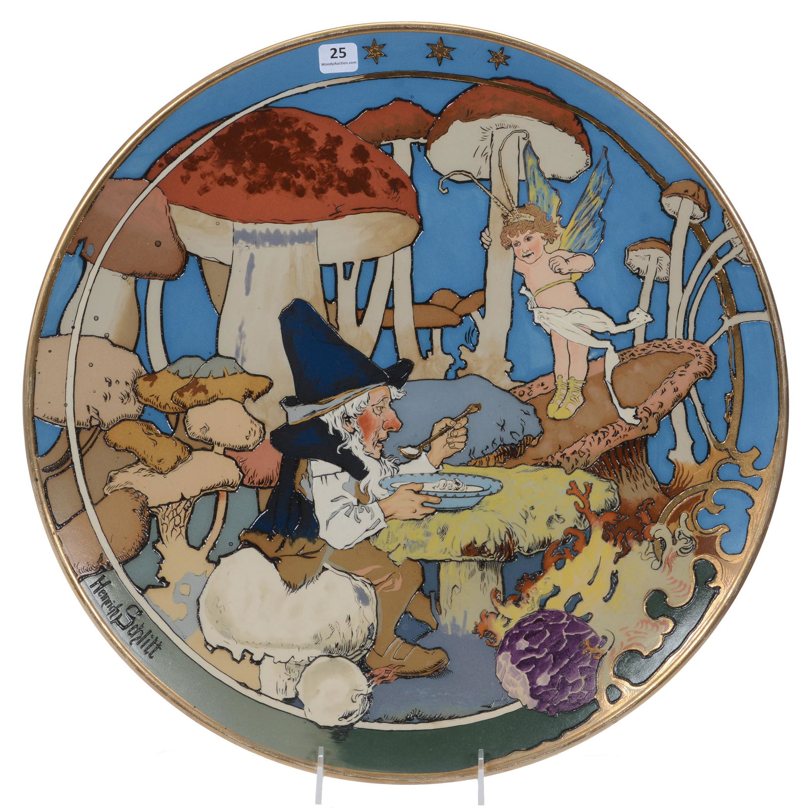 Massive Charger Marked Mettlach #2697 (1 of 3)