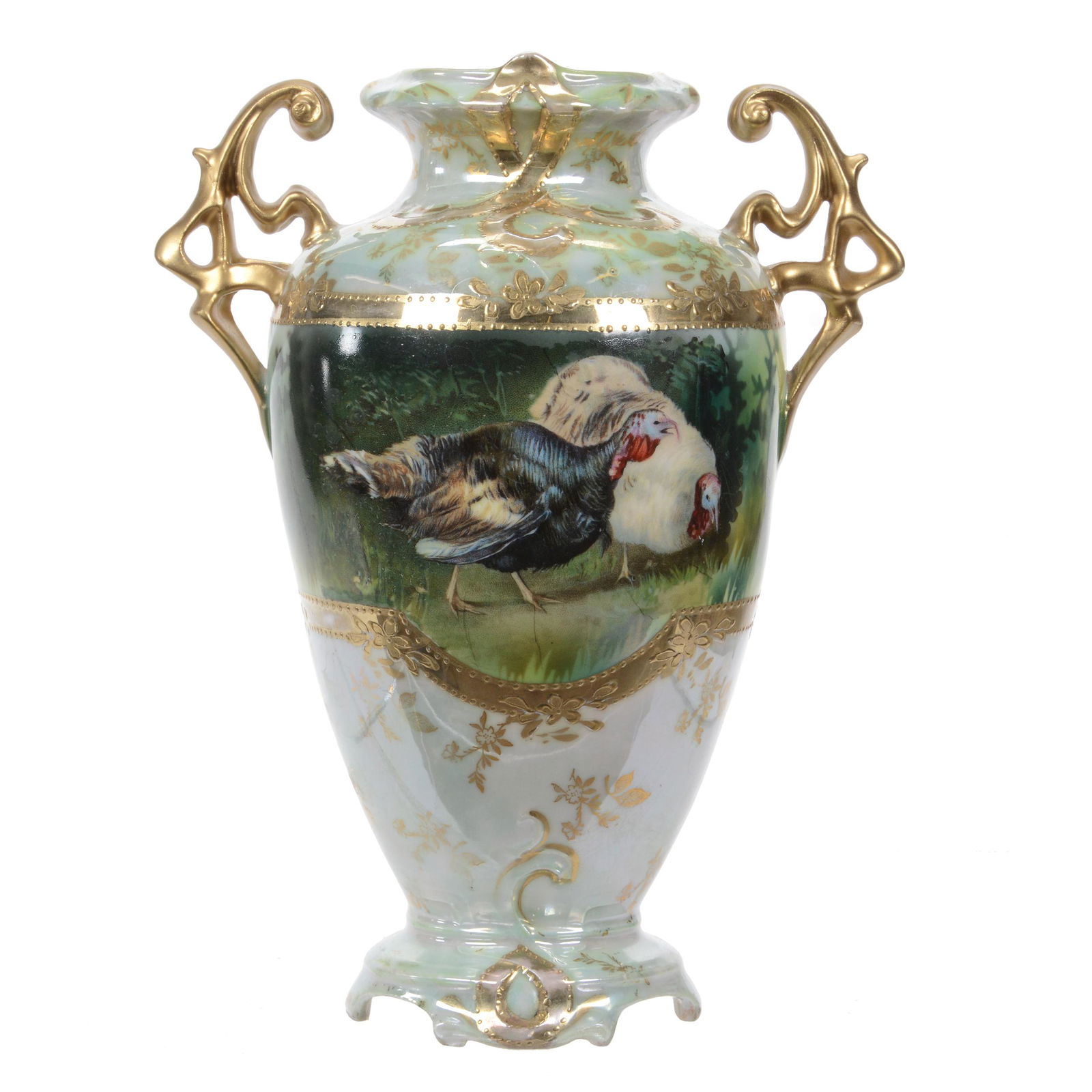 Vase, Unmarked R.S. Prussia, Double Scene (1 of 3)