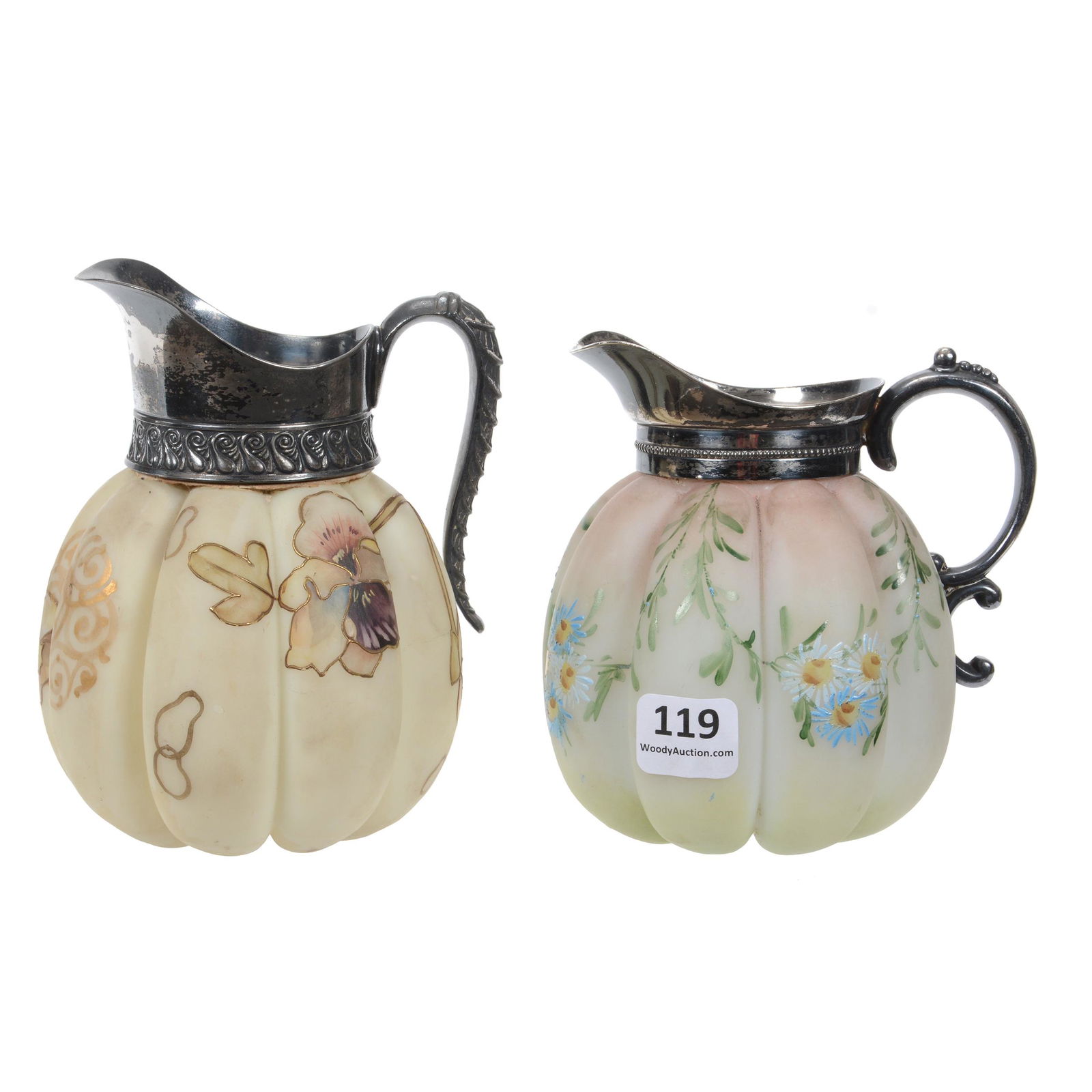 (2) Syrup Pitchers, Unmarked Mt. Washington (1 of 3)