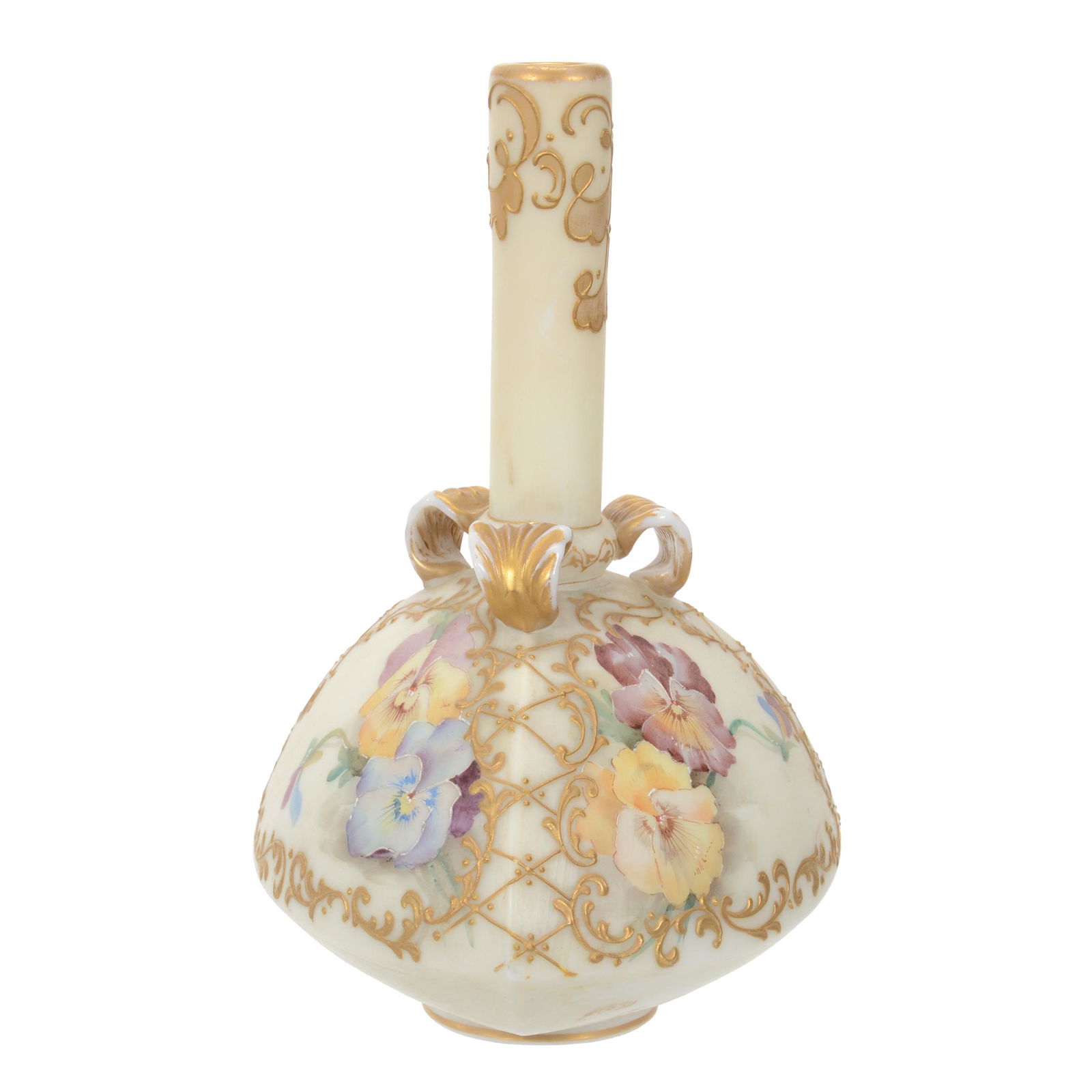 Vase Marked "Crown Milano 563" Art Glass (1 of 3)