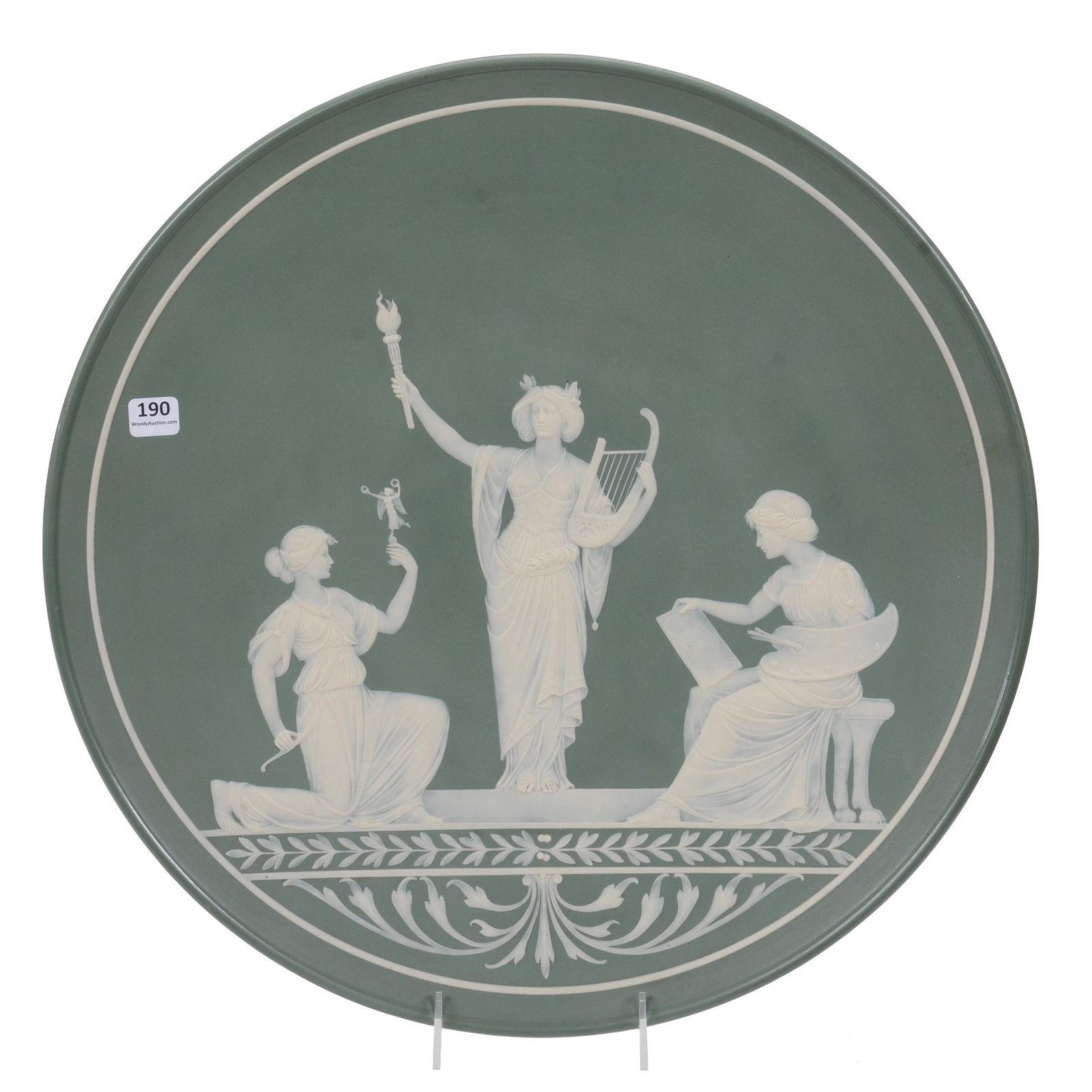 Round Charger/Plaque Marked Mettlach #2874 (1 of 3)