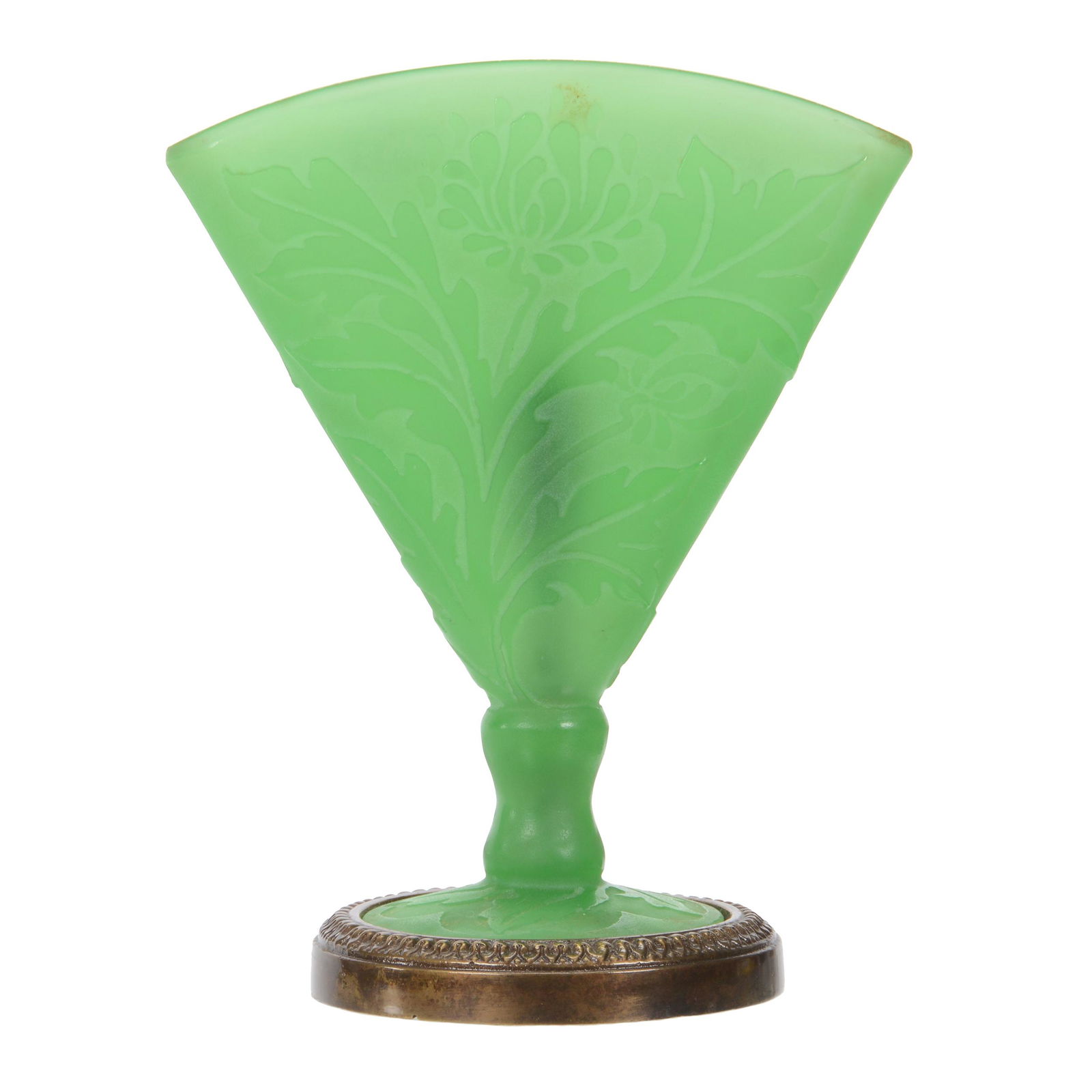Desk/Boudoir Lamp, Fan Shape By Steuben Art Glass (1 of 3)