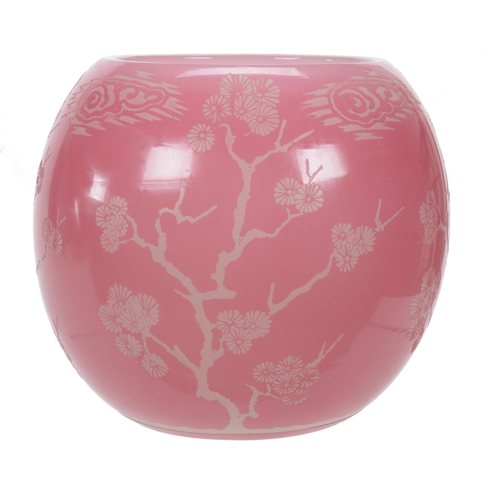 Rose Bowl, Unmarked Steuben Art Glass (1 of 3)