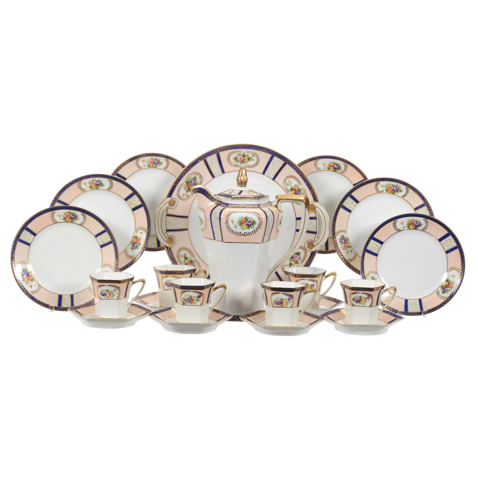 Dessert Set, Fourteen Piece, Marked Noritake (1 of 6)