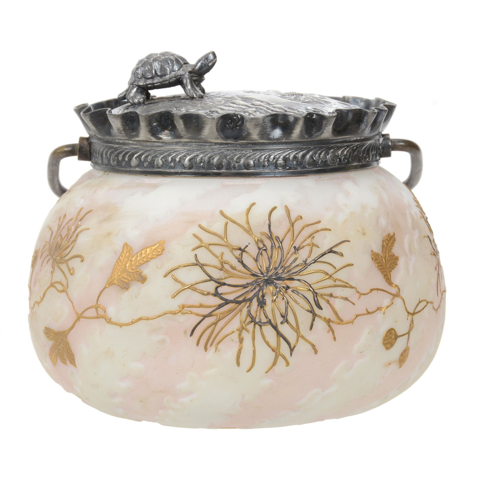 Sweetmeat Marked "Crown Milano 527" Art Glass (1 of 3)