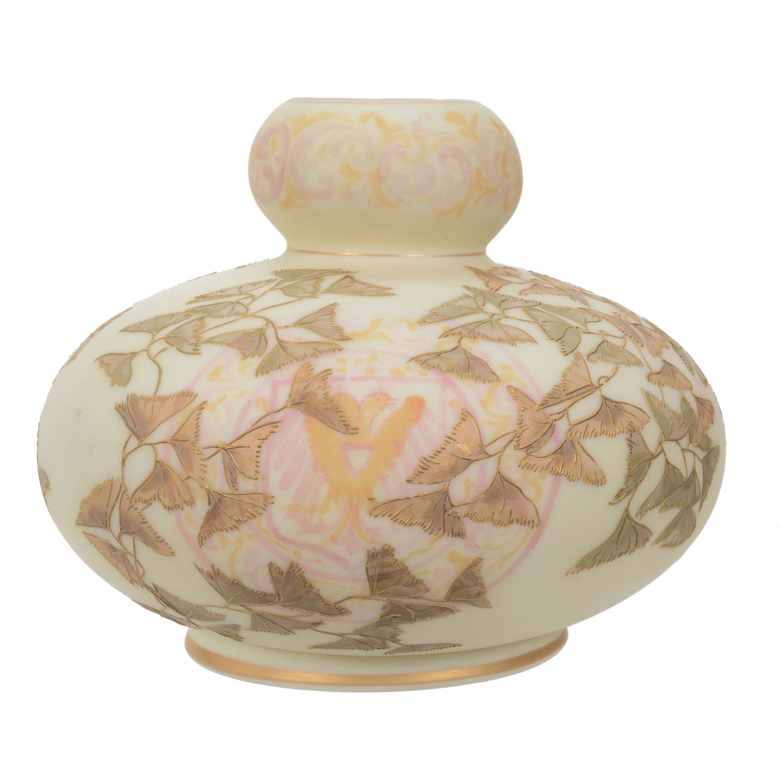 Vase, Unmarked Mt. Washington Crown Milano (1 of 3)