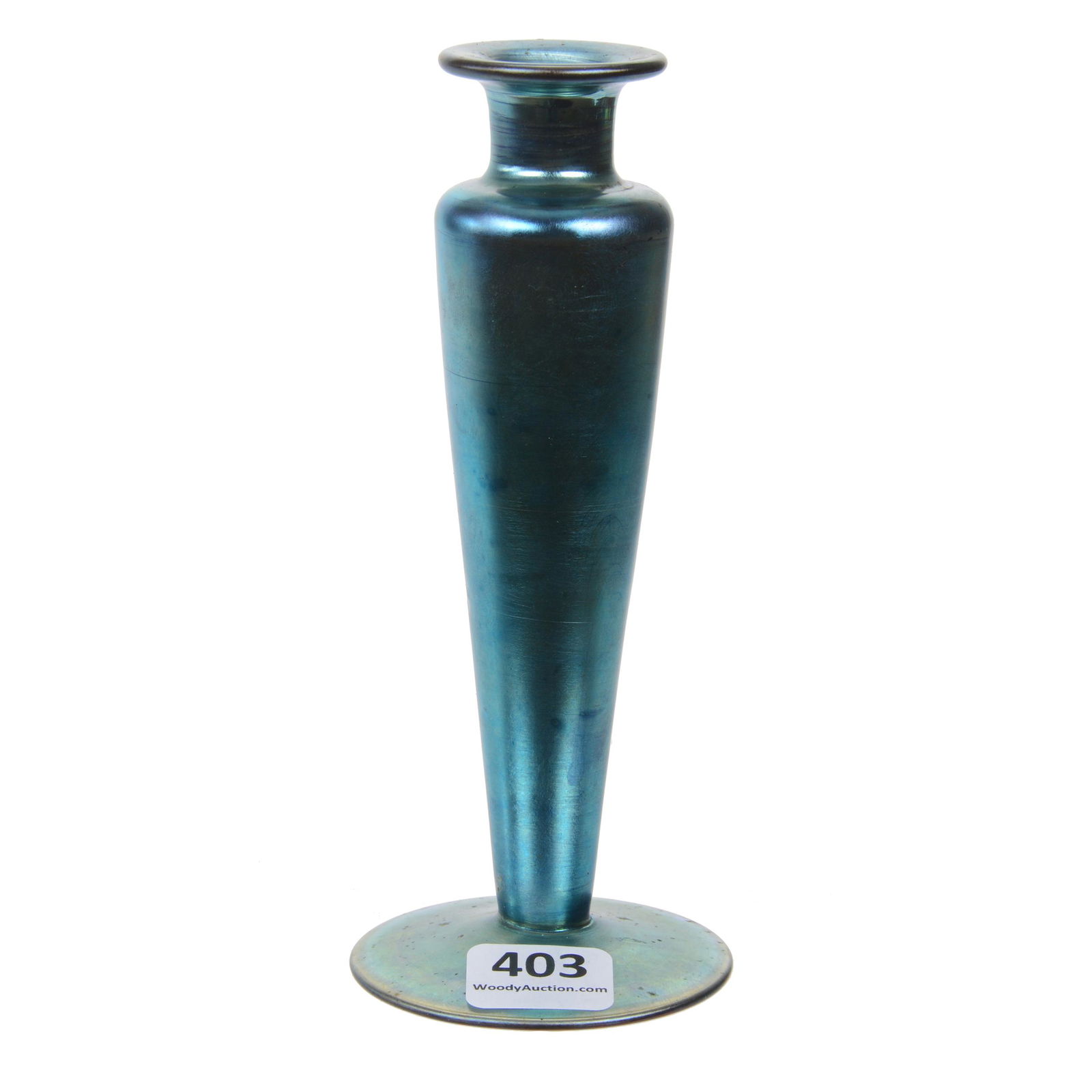 Pedestal Perfume Bottle Signed "Steuben Aurene 1414" (1 of 3)