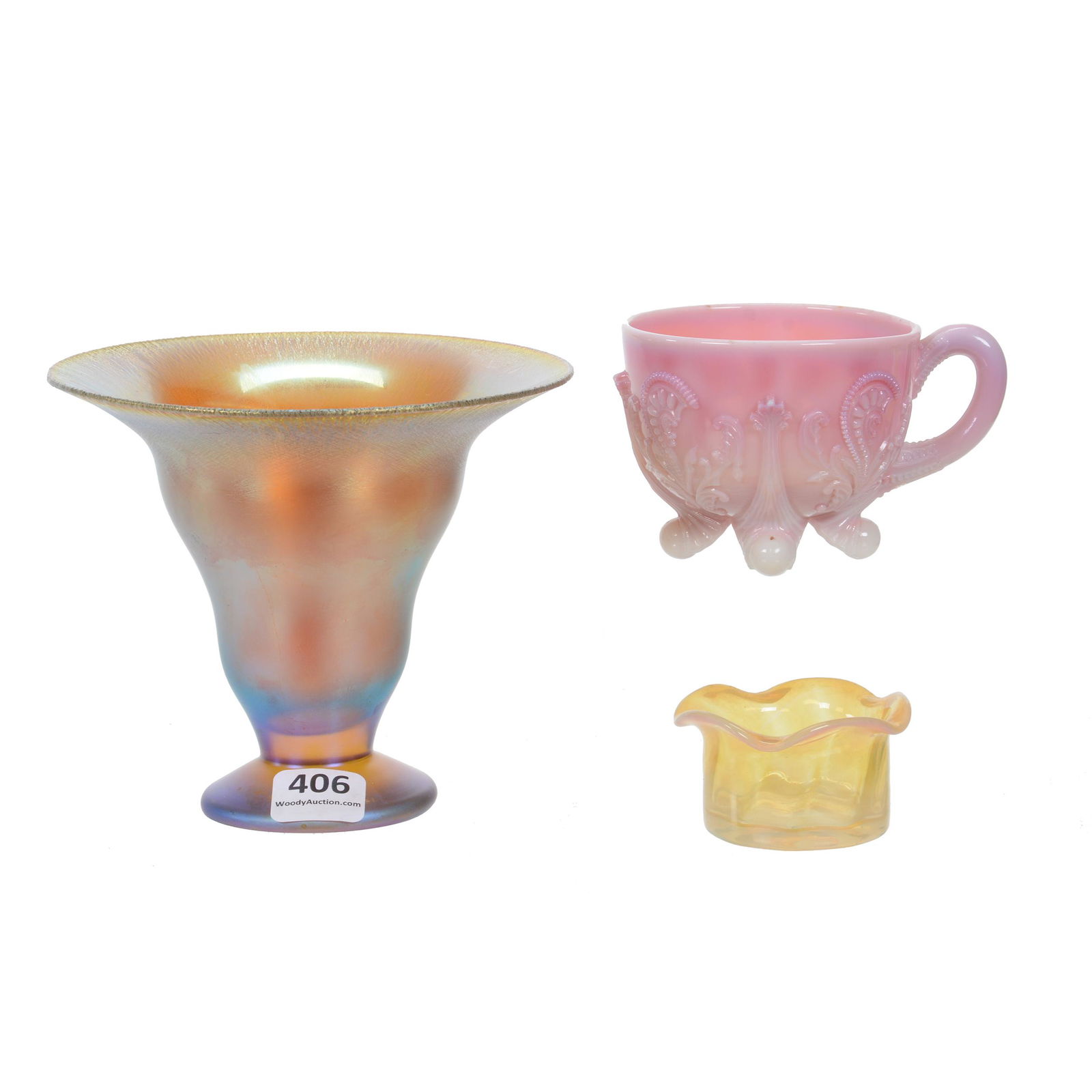 (3) Assorted Art Glass Items (1 of 3)