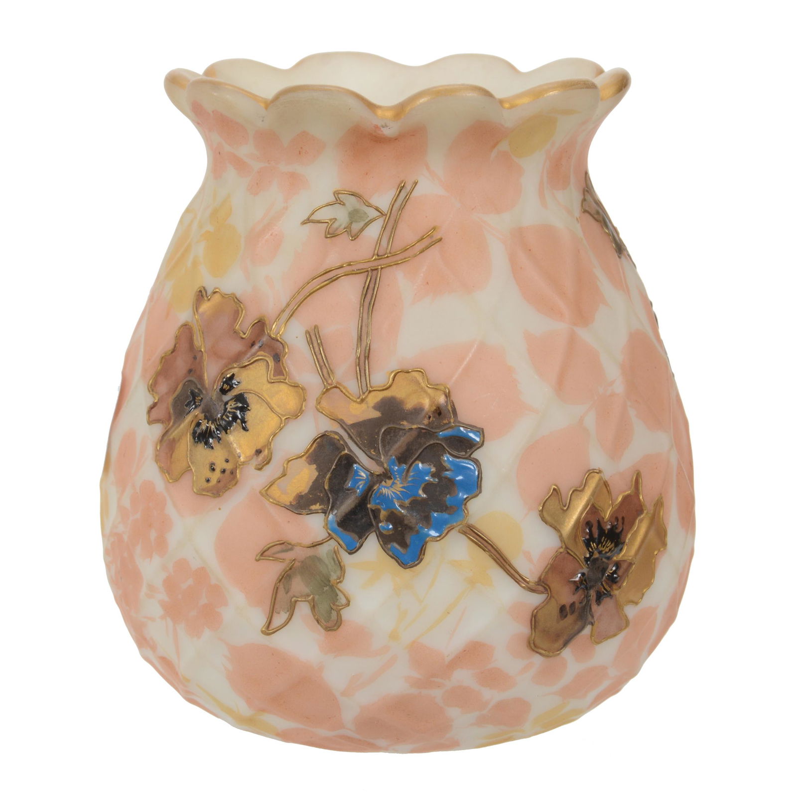 Vase, Unmarked Mt. Washington Crown Milano (1 of 3)