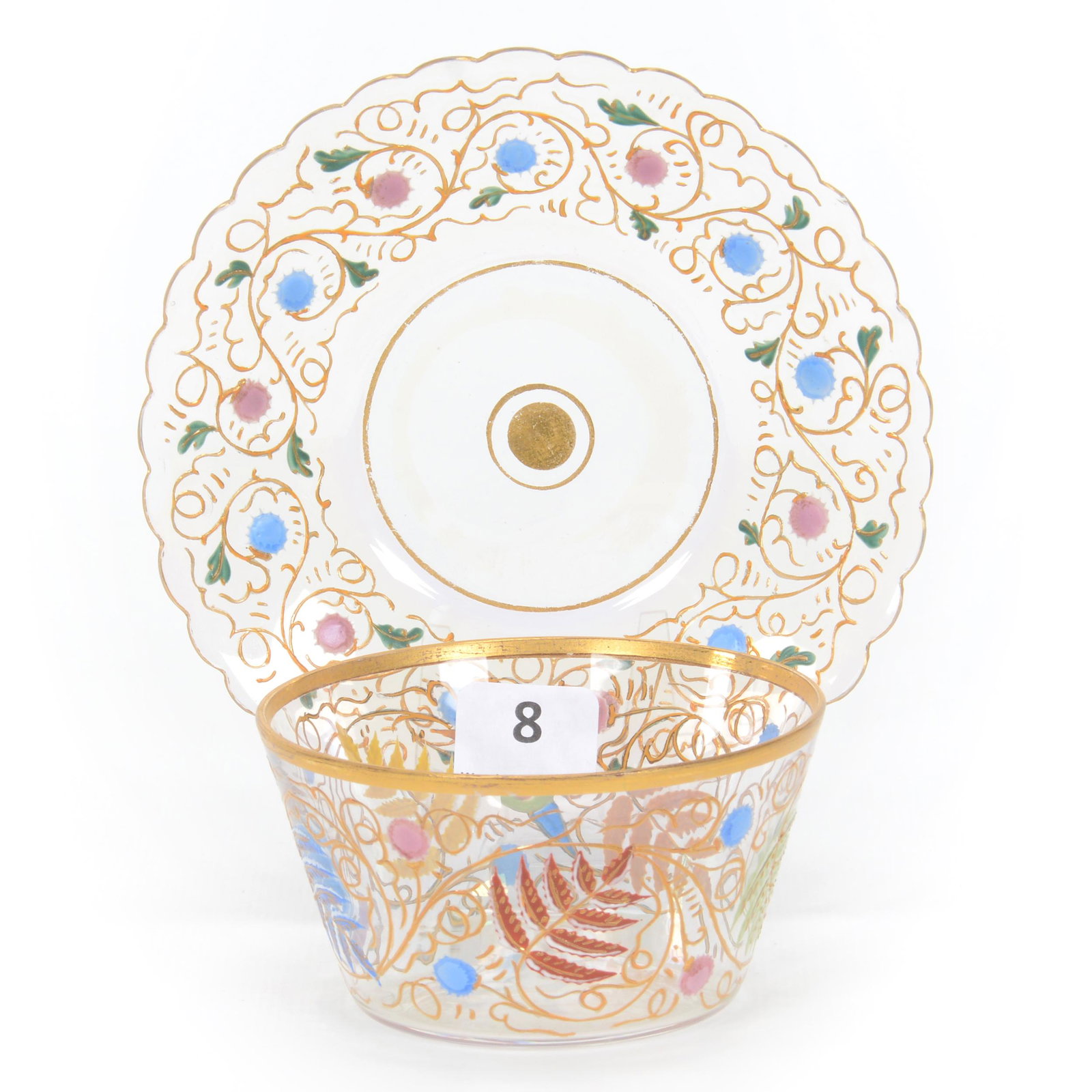 Ramekin/Underplate, Clear Bohemian Crystal (1 of 3)