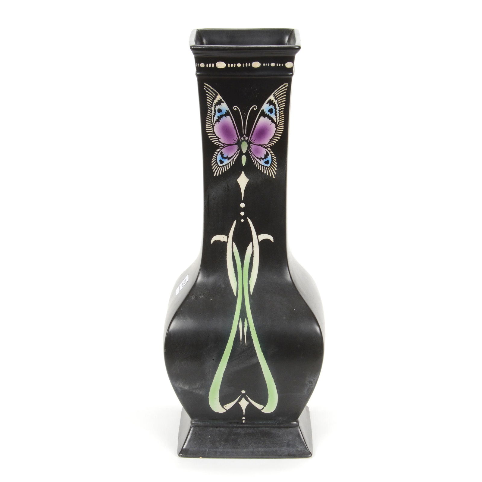 Square Vase Marked Shelley England Art Pottery (1 of 3)