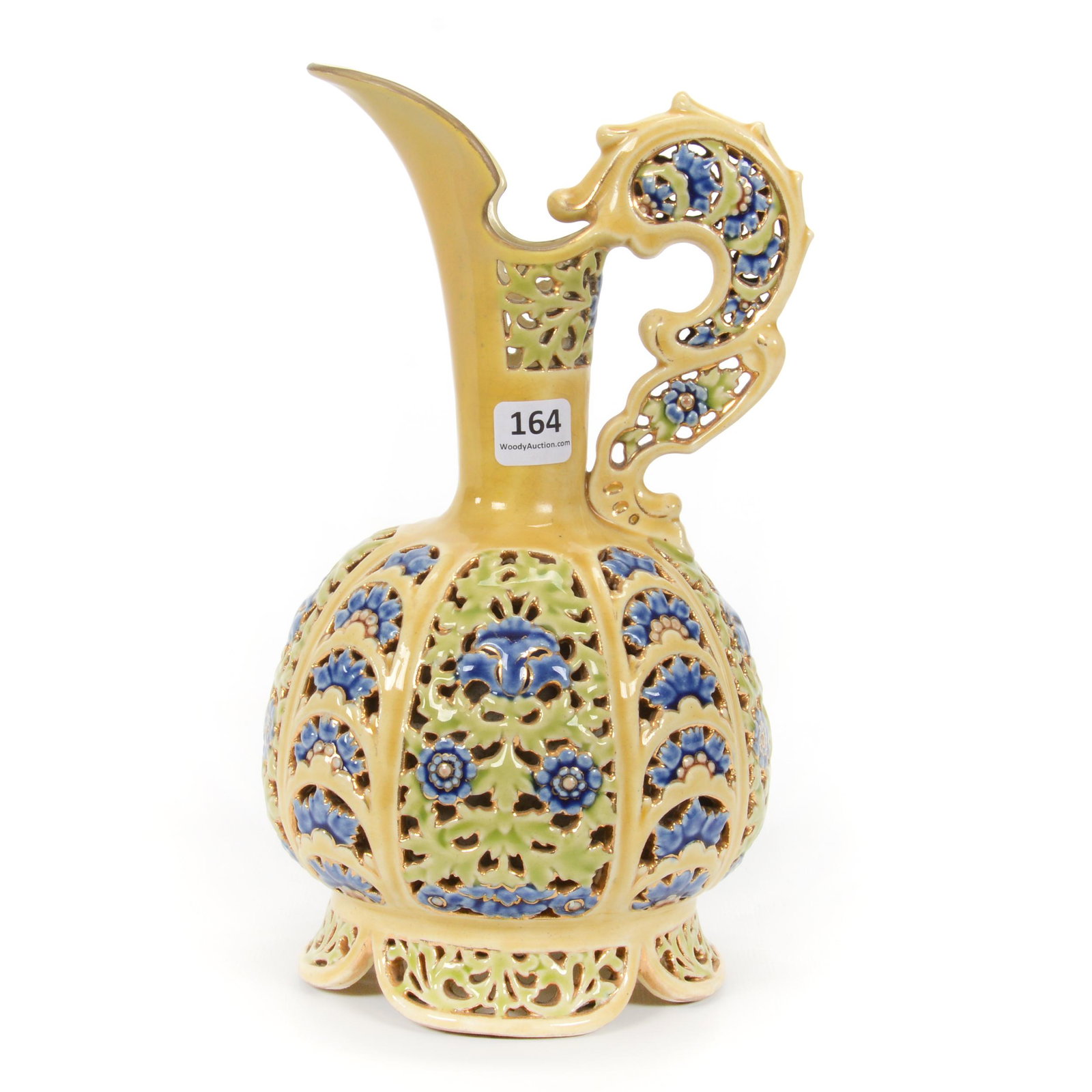 Ewer Marked Zsolnay Art Pottery (1 of 3)