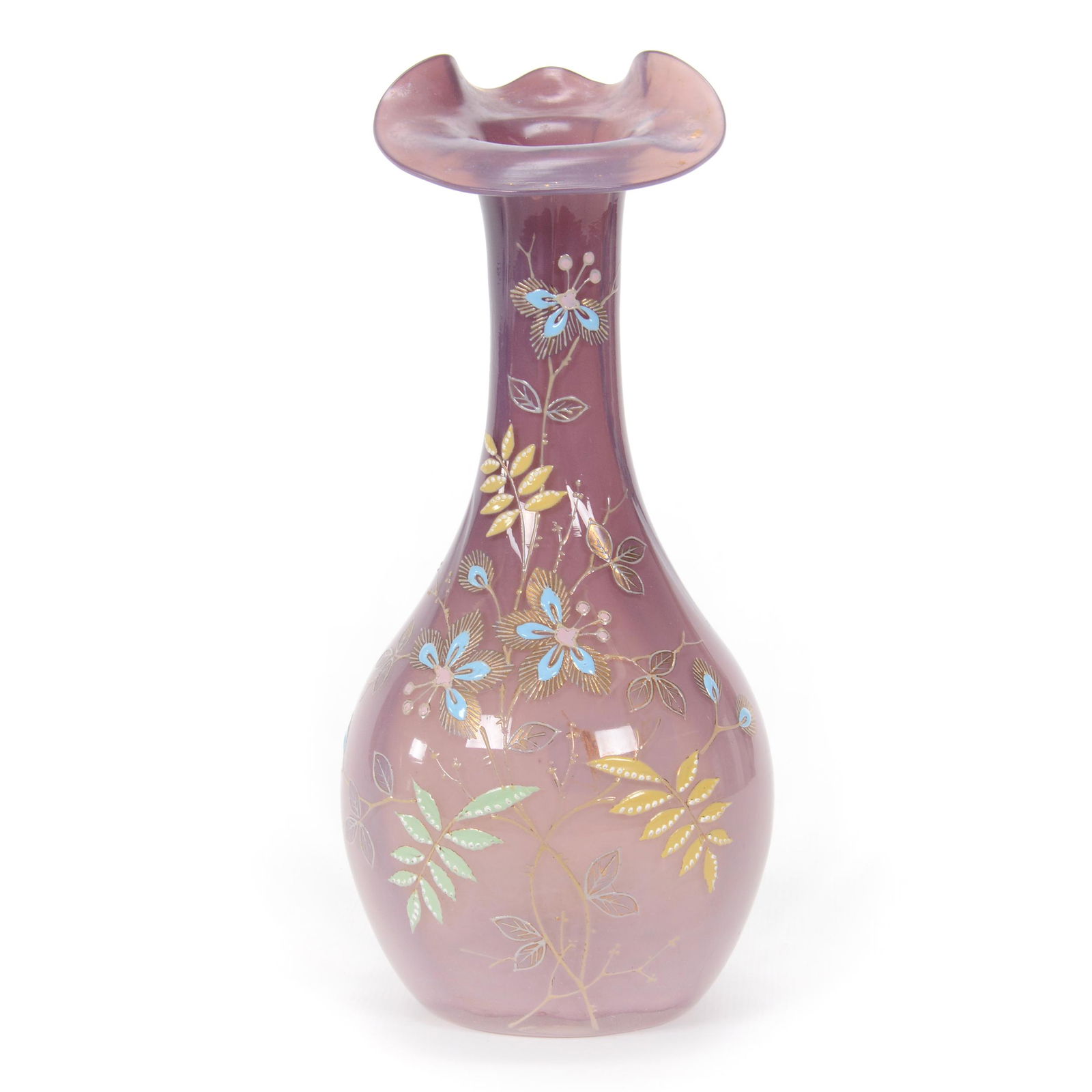 Vase, Amethyst Opalescent Bohemian Art Glass (1 of 3)