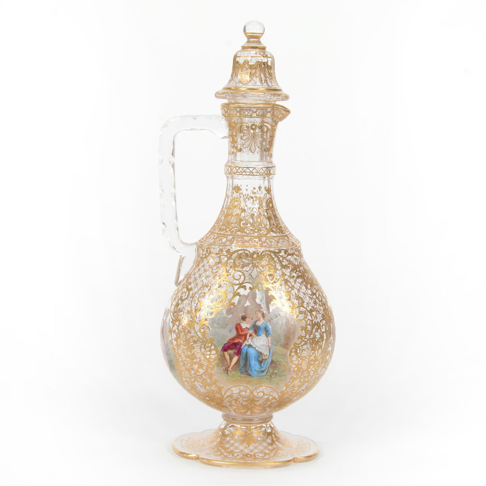 Pedestal Cruet Marked Lobmeyr Art Glass (1 of 5)