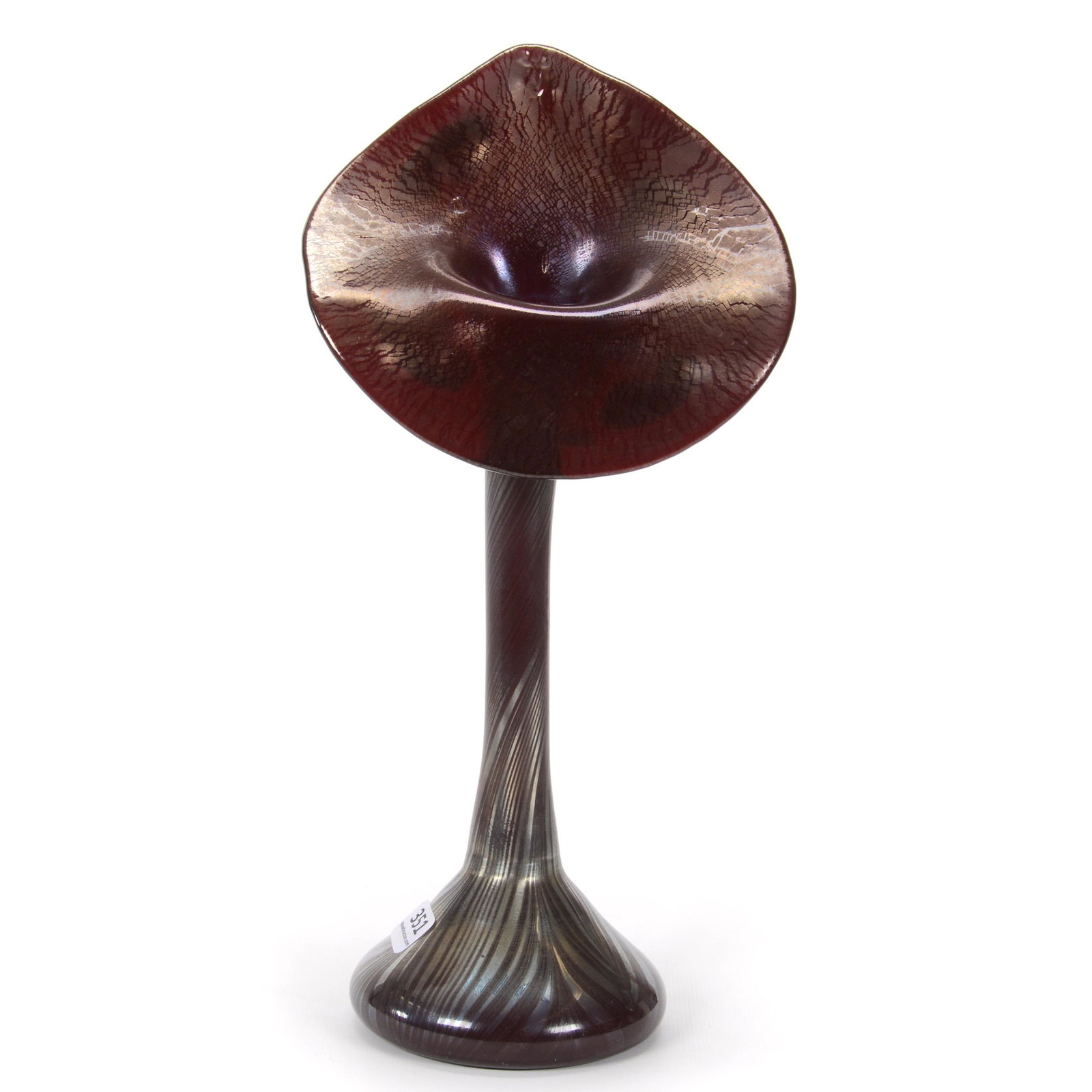 Vase, Modern Art Glass, Jack In Pulpit Form (1 of 3)