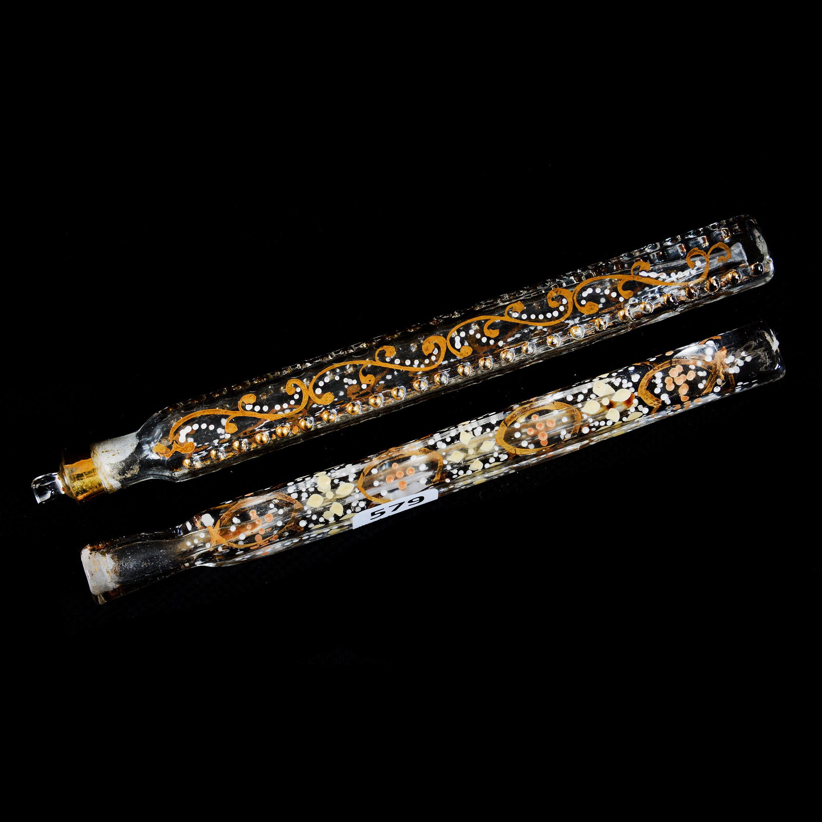 (2) Laydown Perfumes, Clear Bohemian Crystal (1 of 3)