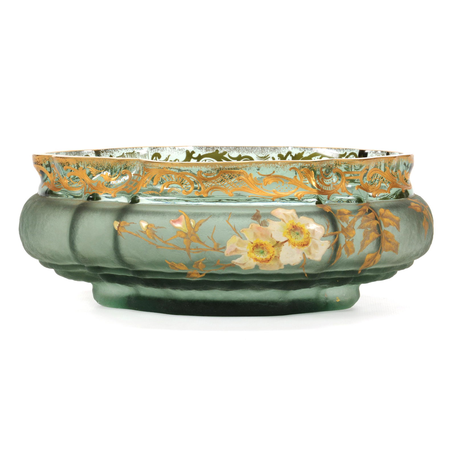 Bowl Signed Mt. Joye Art Glass (1 of 3)