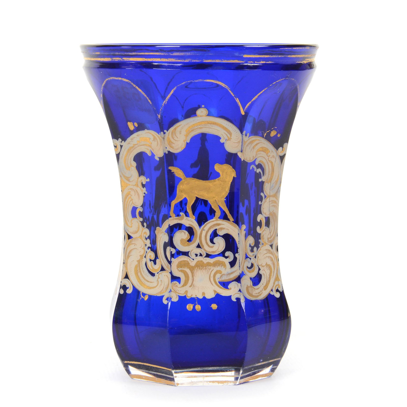 Beaker, Cobalt Blue Bohemian Art Glass (1 of 3)