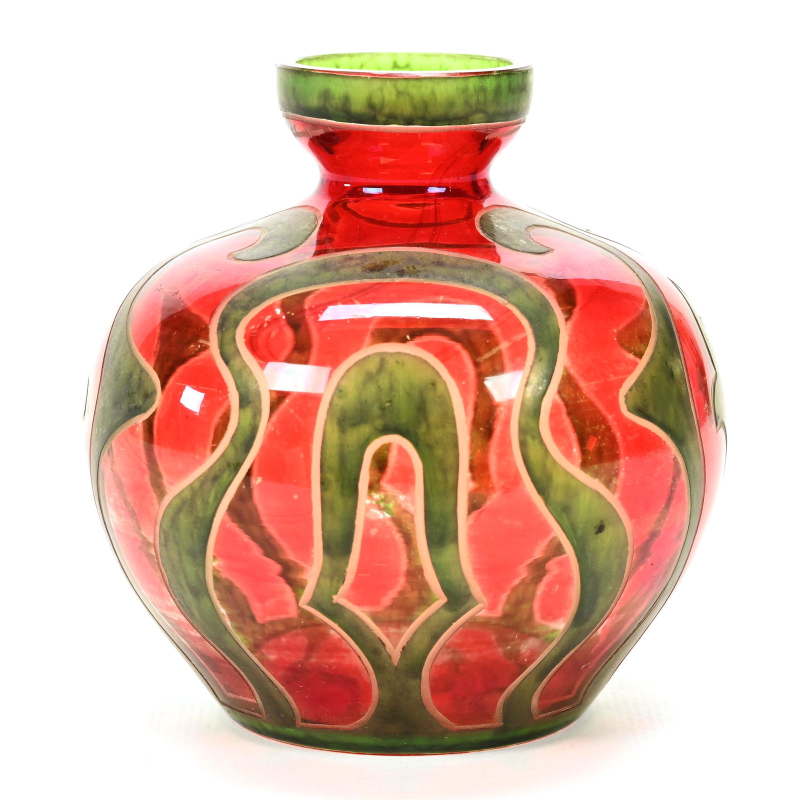 Vase, Bohemian Art Glass (1 of 3)