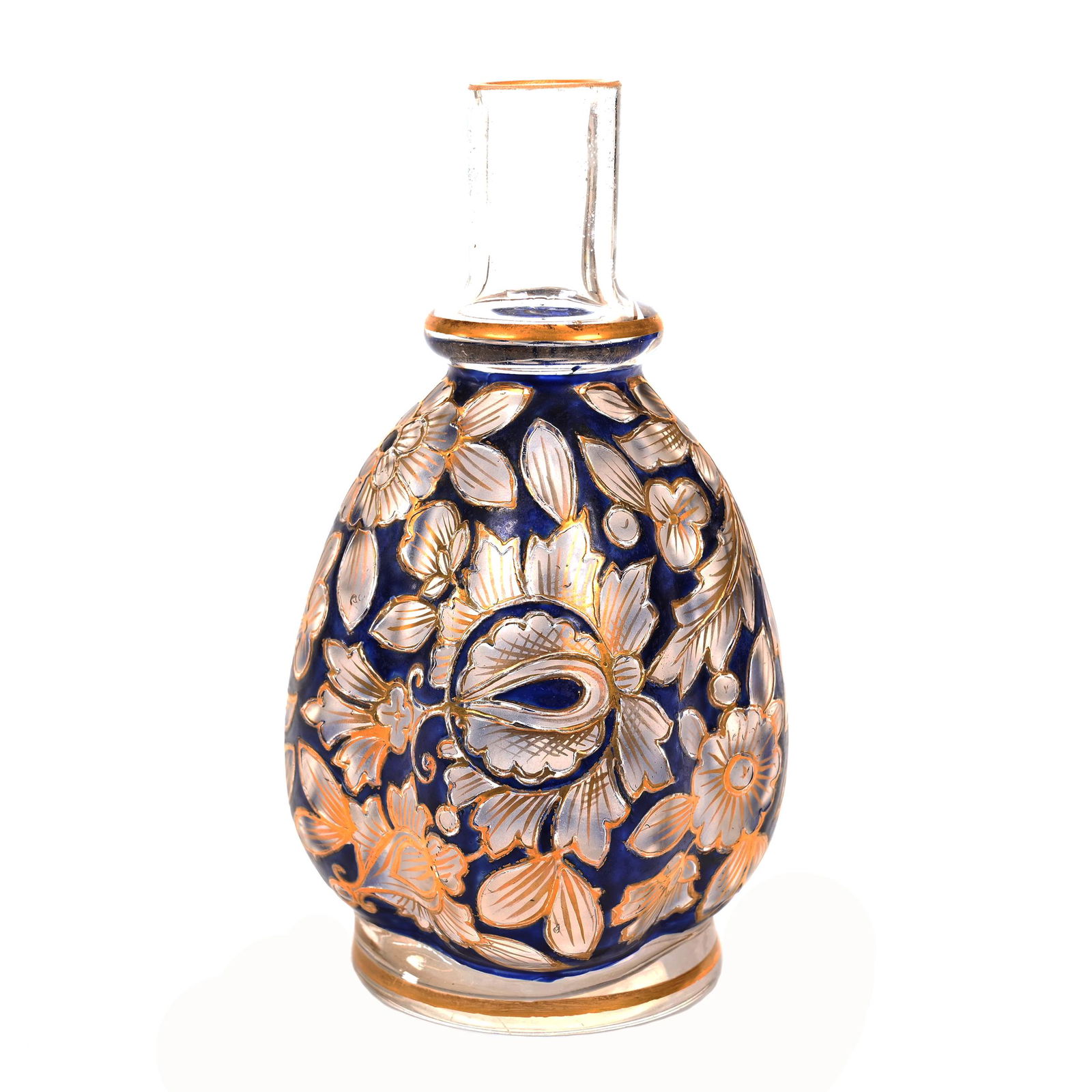 Vase, Bohemian Clear Crystal Art Glass (1 of 3)