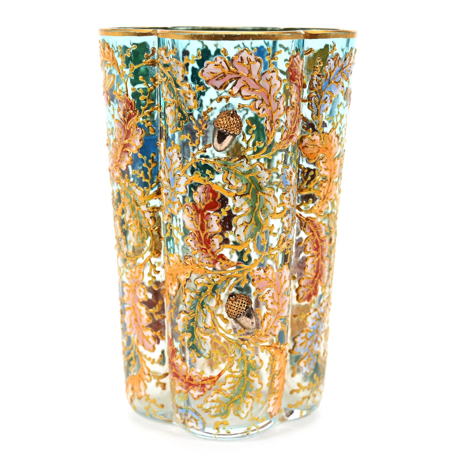 Juice Glass, Blue Bohemian Art Glass By Moser (1 of 3)