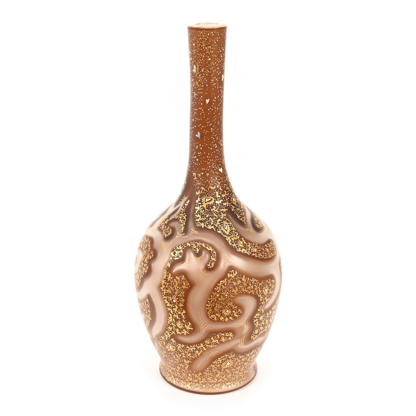 Vase, Unmarked Loetz Victoria Pattern Art Glass (1 of 3)