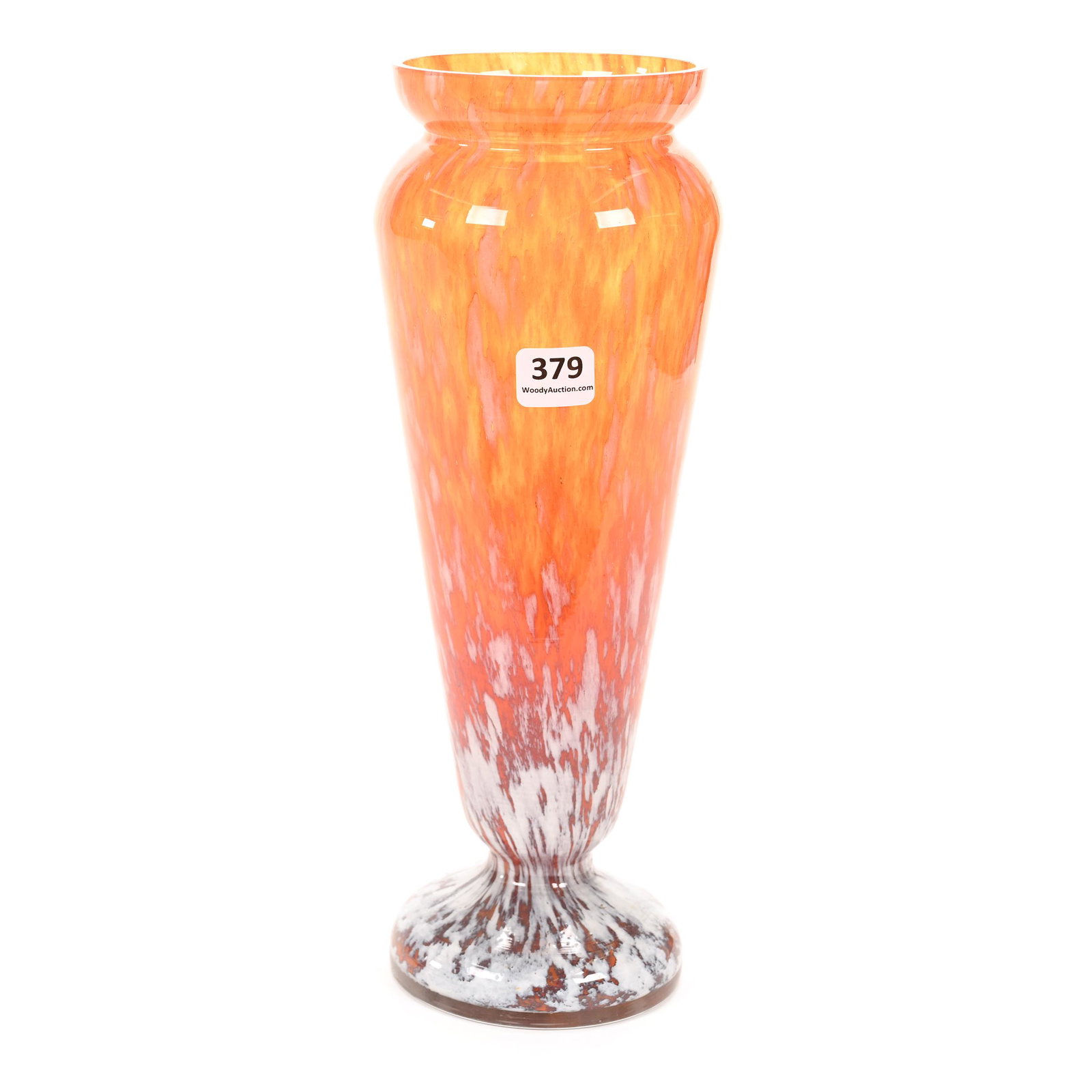 Pedestal Vase, Cased Art Glass (1 of 2)