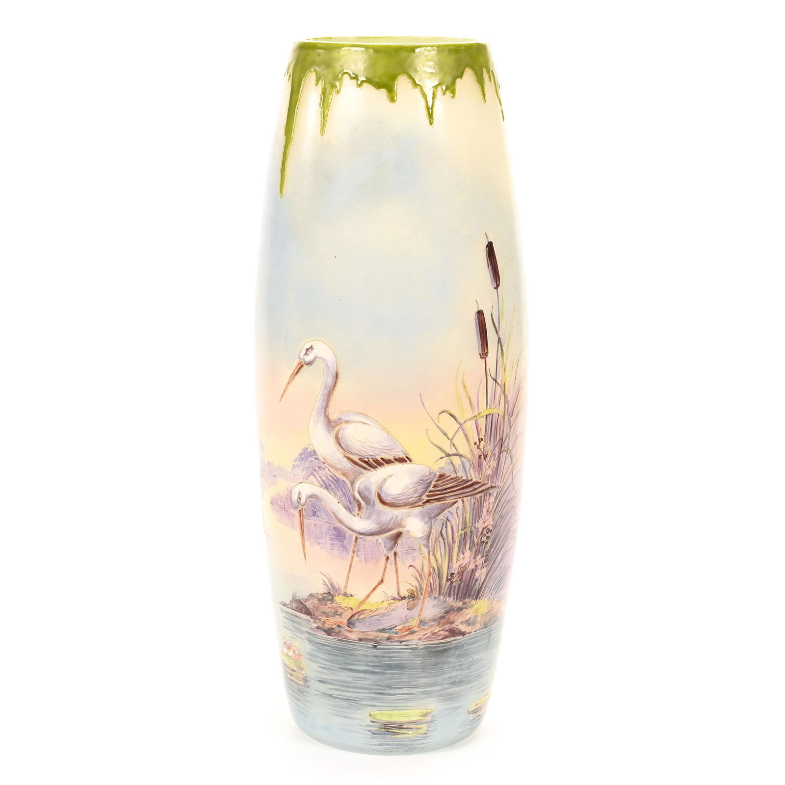 Vase, Cased Opaline Art Glass Attributed to Baccarat (1 of 4)
