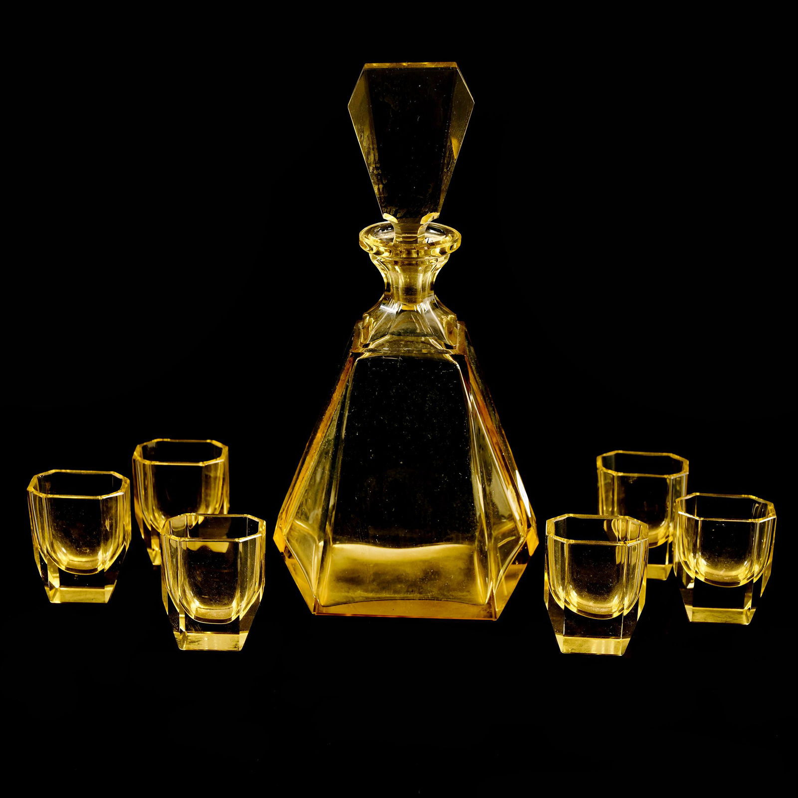 Decanter Set, Seven Piece, By Karl Palda (1 of 3)