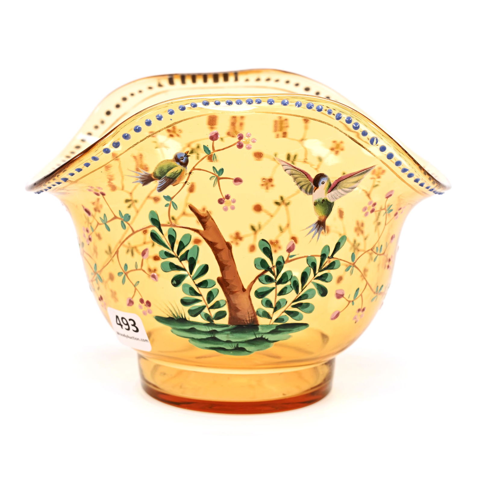 Vase, Amber Bohemian Art Glass By Harrach (1 of 3)