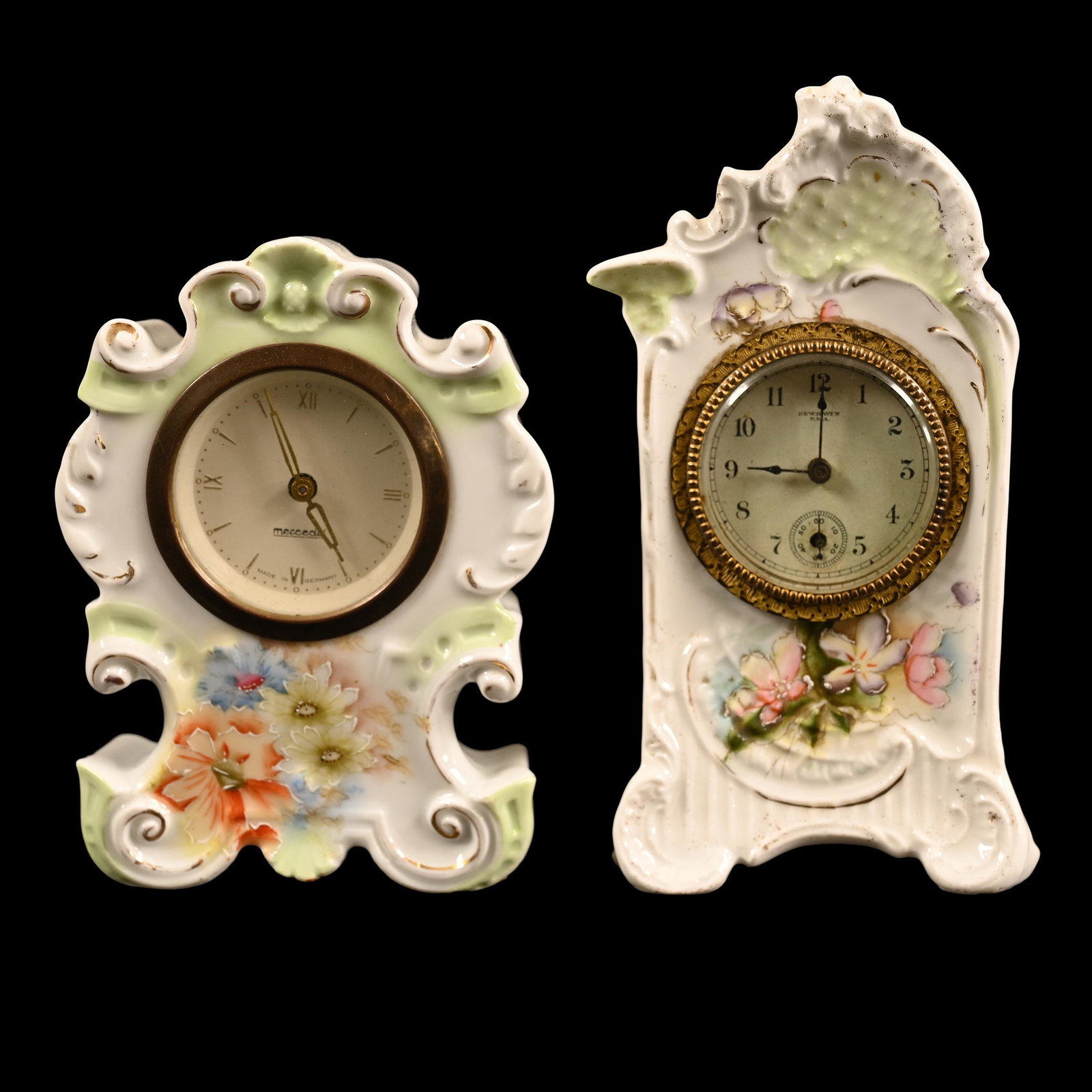 (2) Clocks, Unmarked Early Prussia Style Cases (1 of 4)