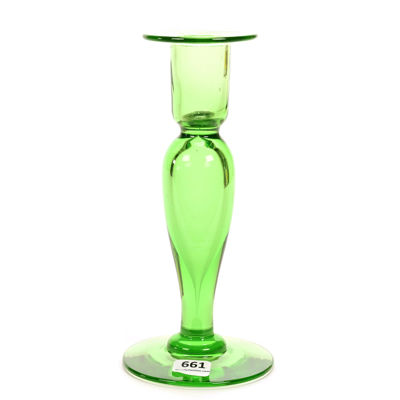 Candlestick, Solid Apple Green By Pairpoint (1 of 3)