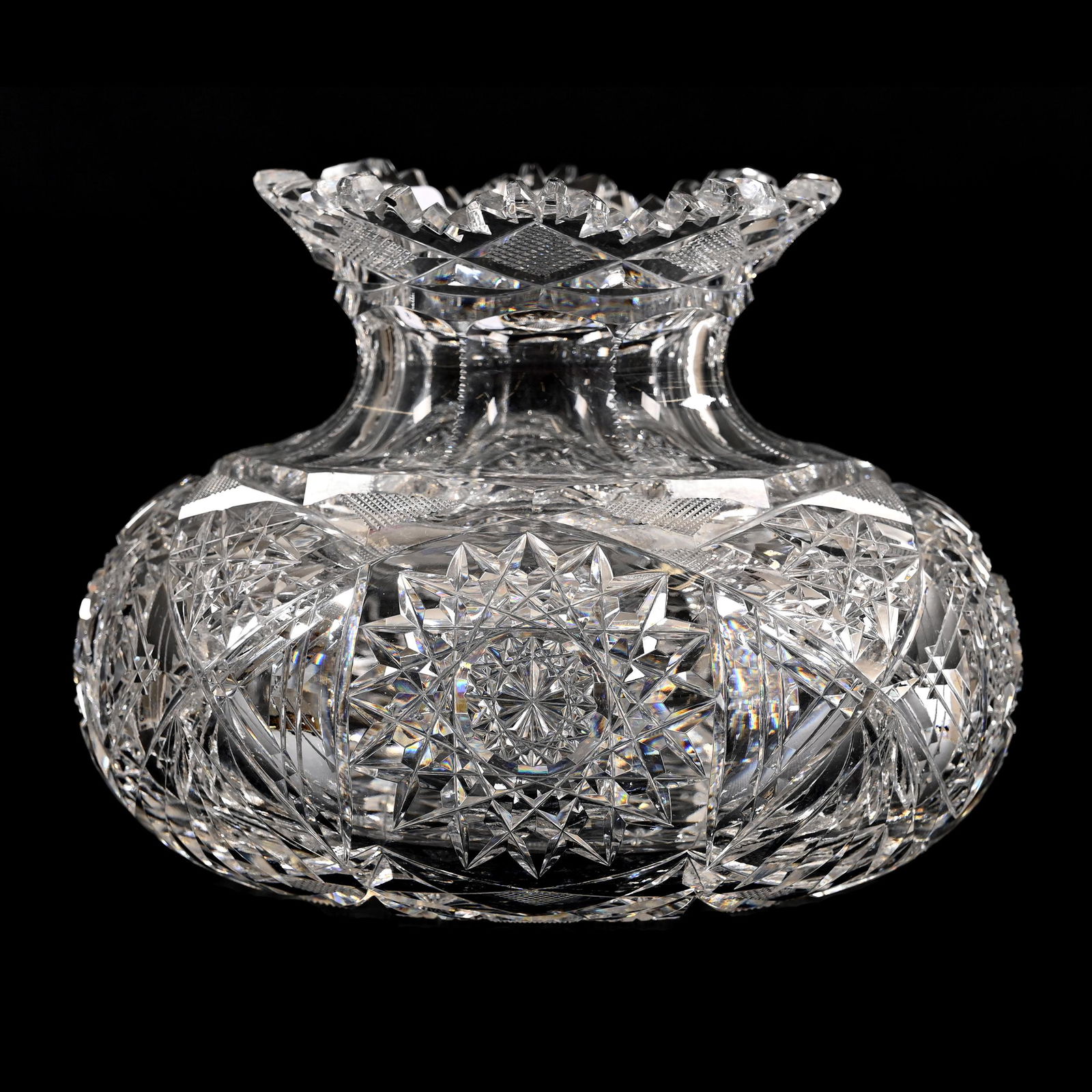 Flower Center, American Brilliant Cut Glass (1 of 4)