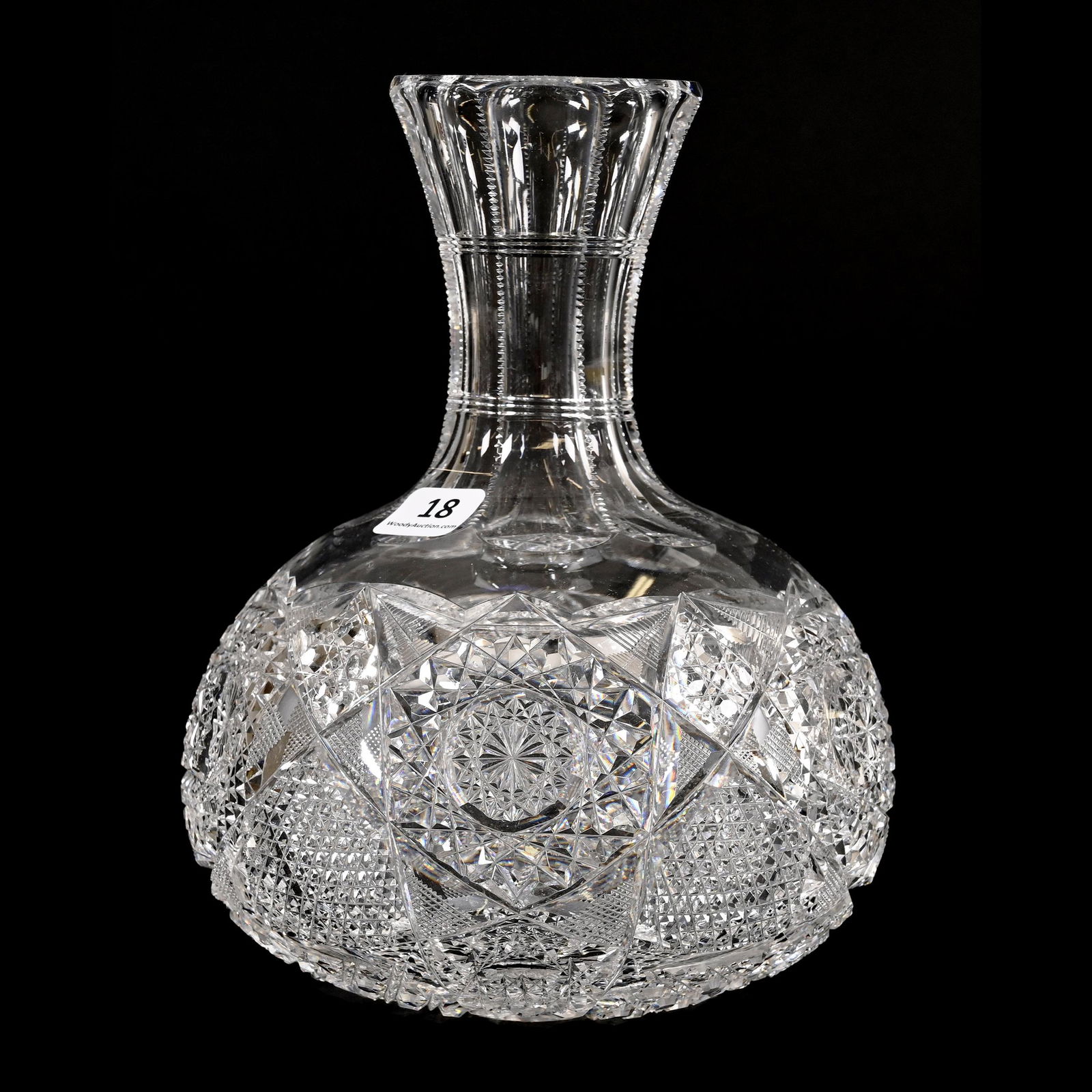 Water Carafe, American Brilliant Cut Glass (1 of 4)