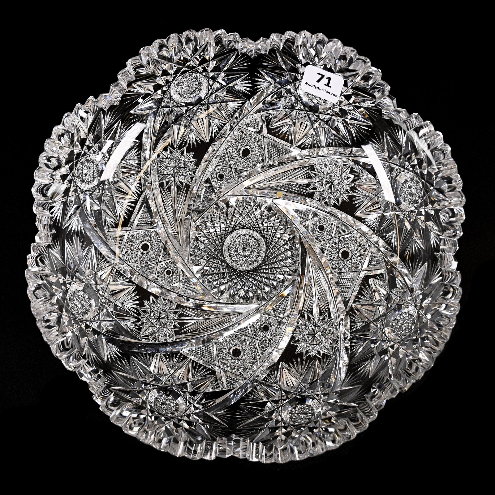 Bowl, ABCG, Signed Libbey Comet Pattern (1 of 3)