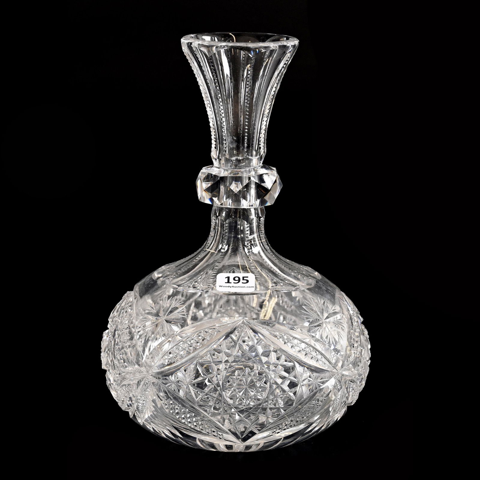 Water Carafe, American Brilliant Cut Glass (1 of 4)