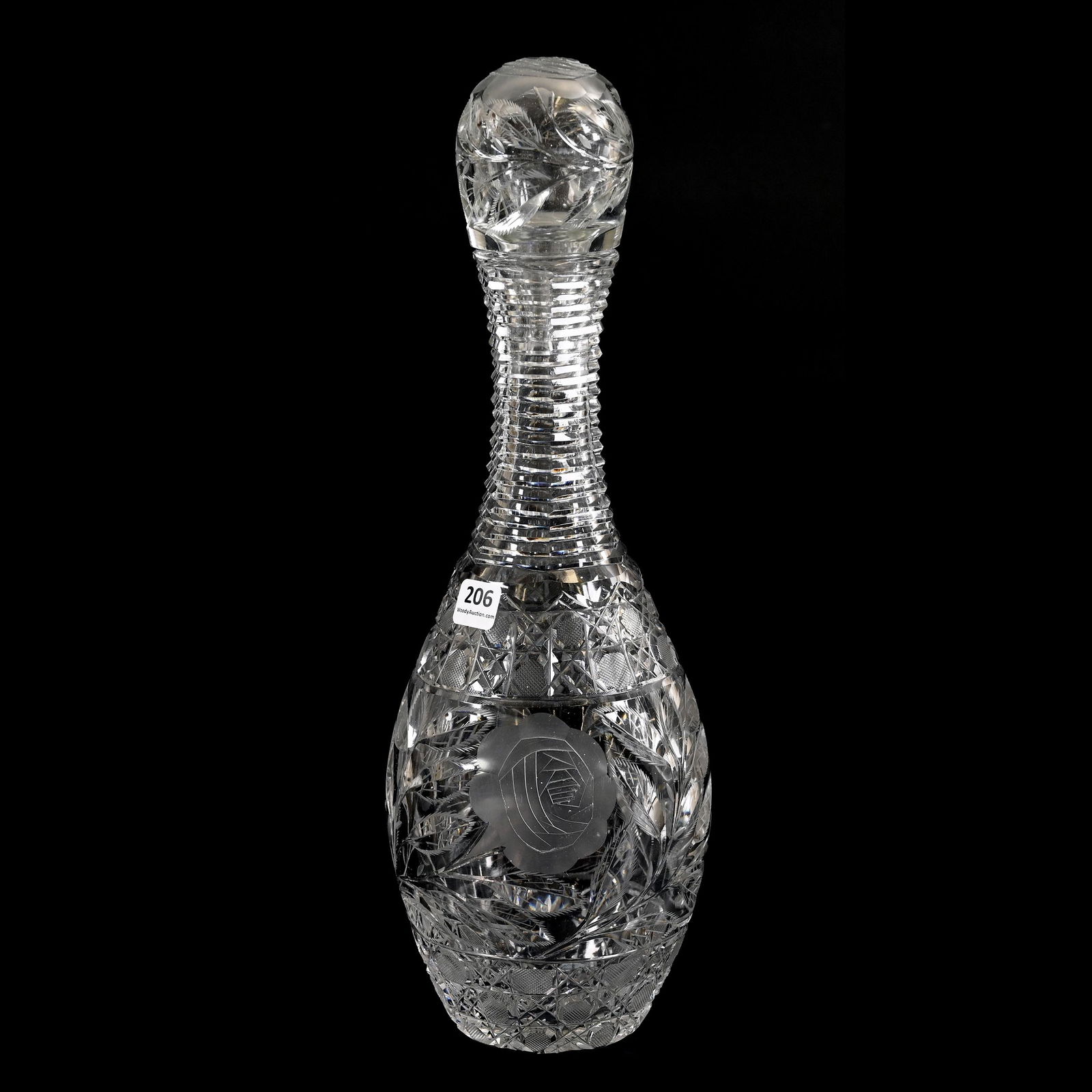 Decanter, Bowling Pin Shape, ABCG (1 of 4)