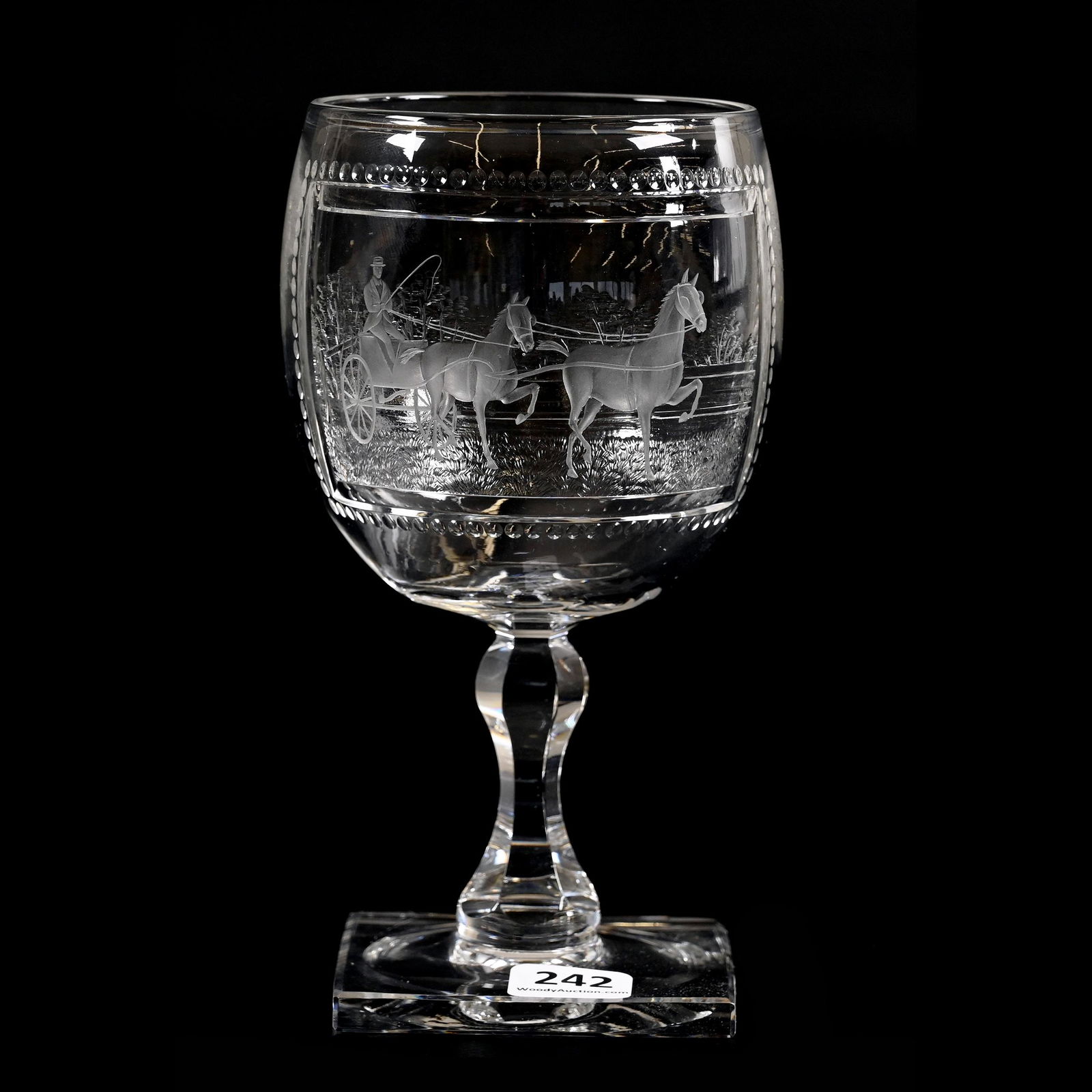 Goblet, BPCG, Engraved Scene By Webb (1 of 4)