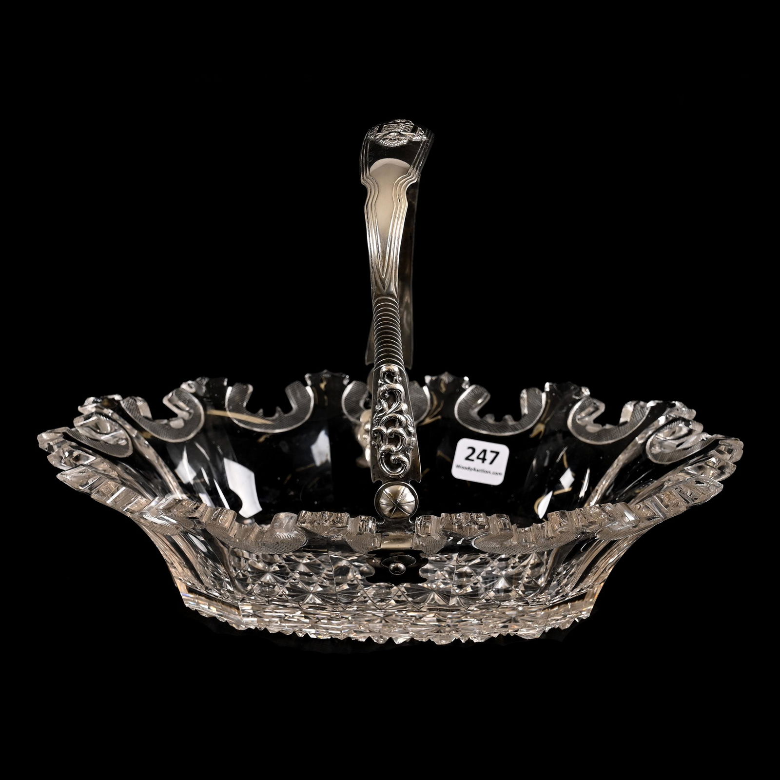 Basket, Brilliant Period Cut Glass (1 of 6)