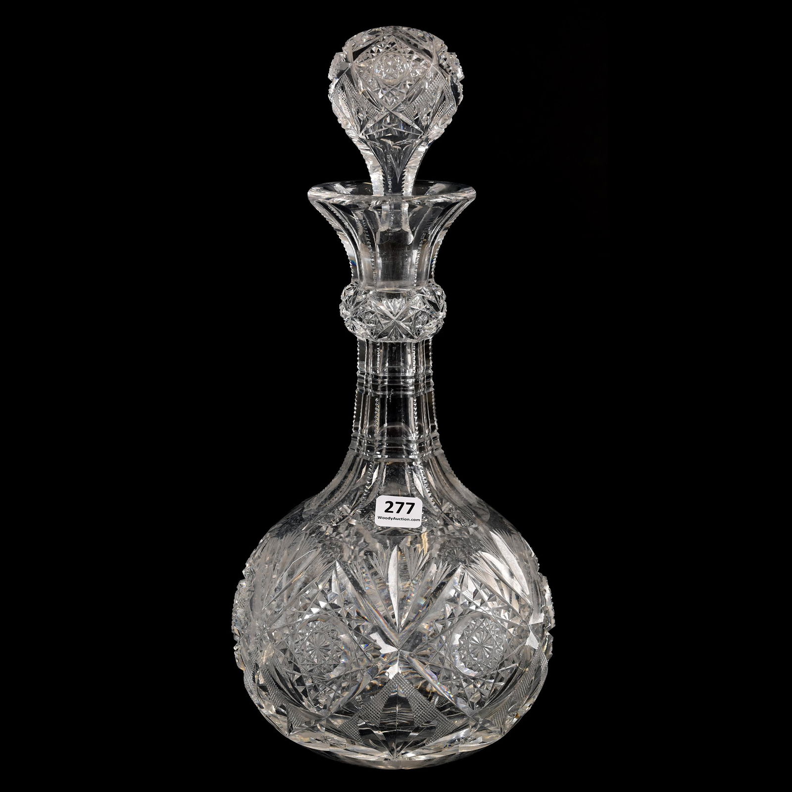 Decanter, ABCG, Signed Egginton Lotus Pattern (1 of 5)
